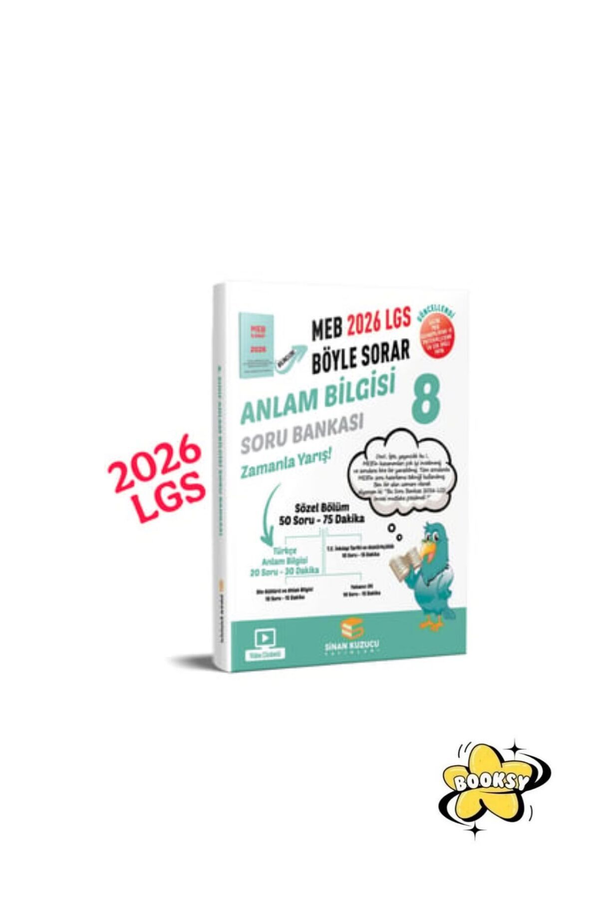 SİNAN KUZUCU YAYINLARI 8. Sınıf 2026 Lgs Meb Böyle Sorar ANLAM BİLGİSİ Soru Bankası Video Çözümlü - BOOKSY