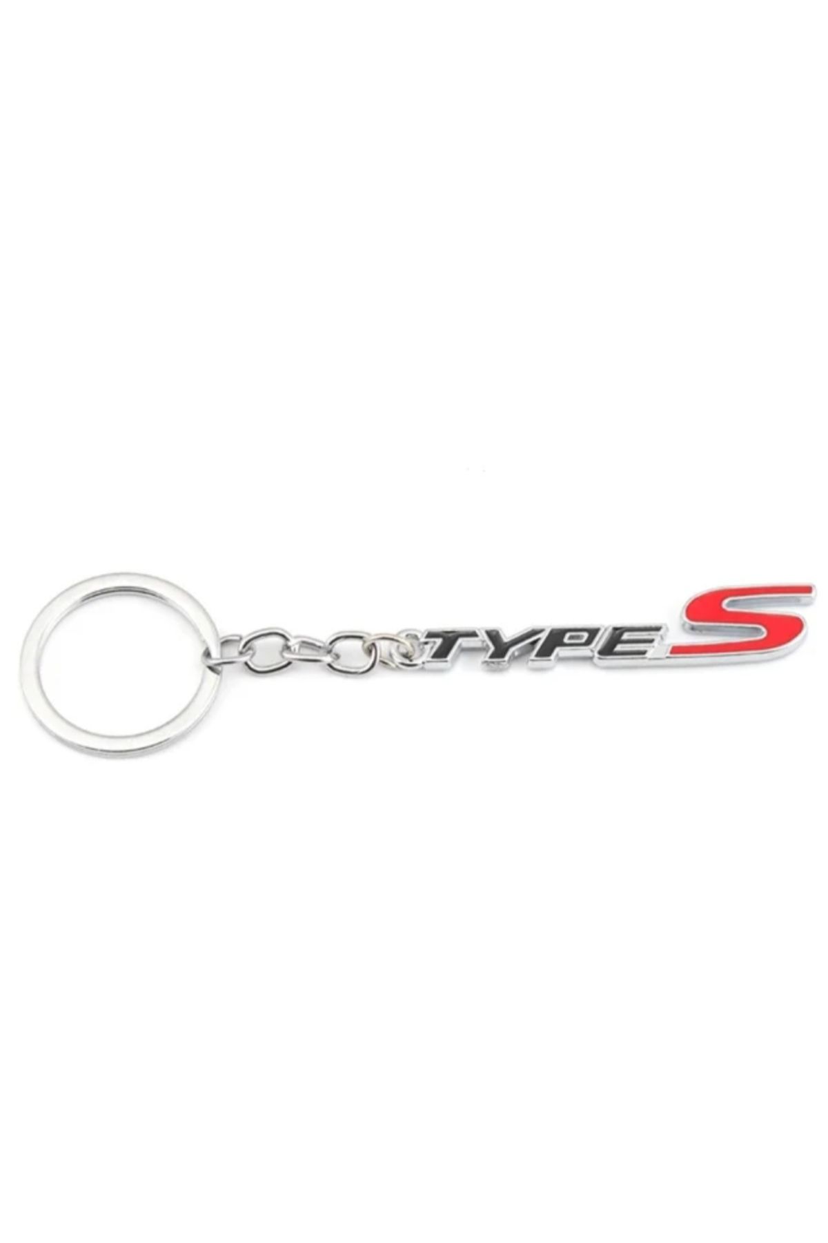 AYCANSTORE Honda Araçlar Uyumlu TypeS Anahtarlık Krom Paslanmaz