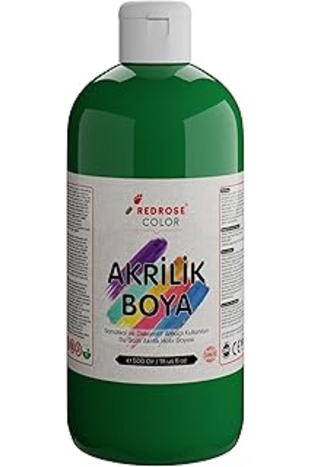 Mu Art Ahşap Red Rose Yeşil Akrilik Boya 500 Gr
