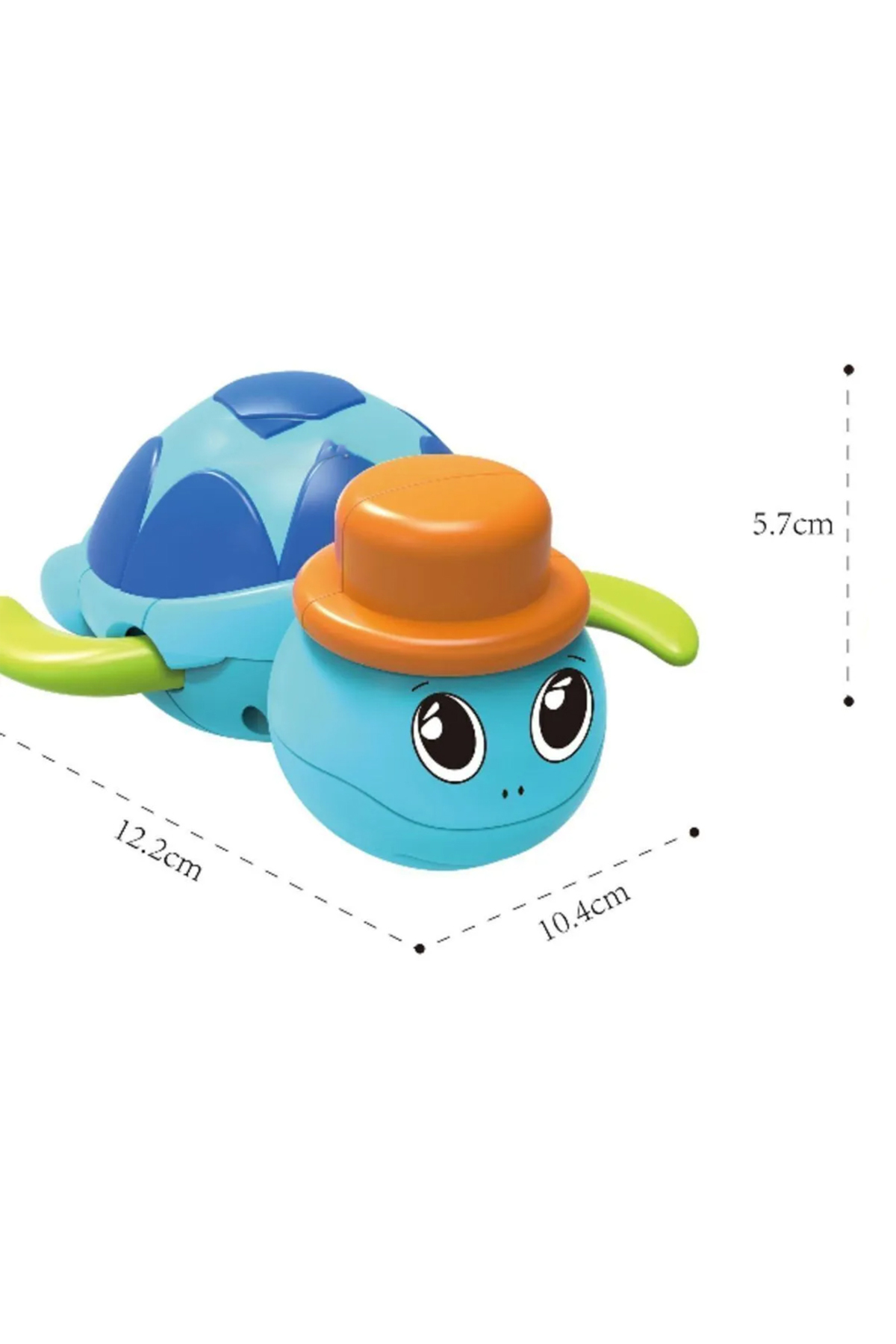 Shoplandu Sevimli Kurmalı Suda Yüzen Kaplumbağa - Banyo Küvet Havuz Deniz Oyuncağı 1 Adet fotoğrafı 2 (önizleme)
