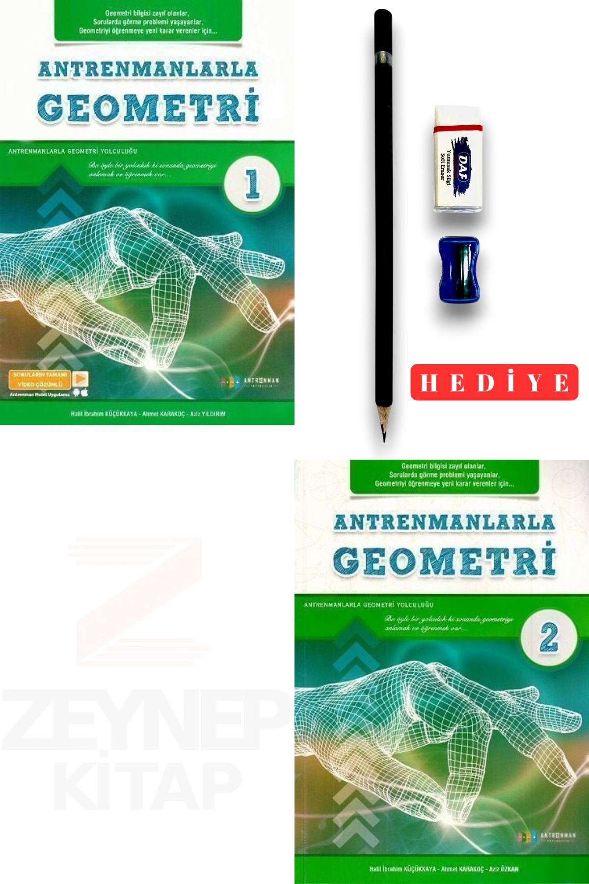 Antrenman Yayıncılık Antrenmanlarla Geometri 1 ve Geometri 2(Sınav Seti Hediyeli 2 Kitaplık Set)