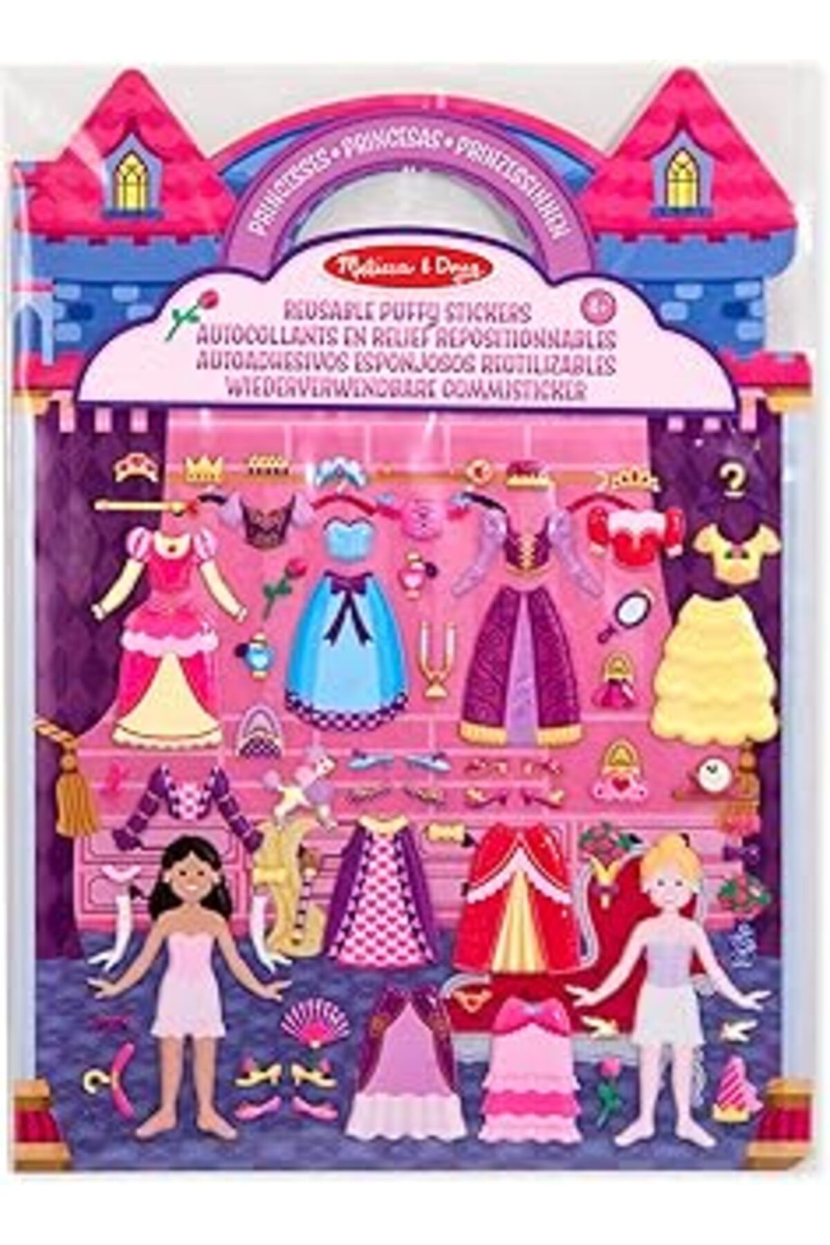 Mu Art Ahşap Melissa & Doug – 19100 – Tekrar Kullanılabilir Gummisticker Prenses