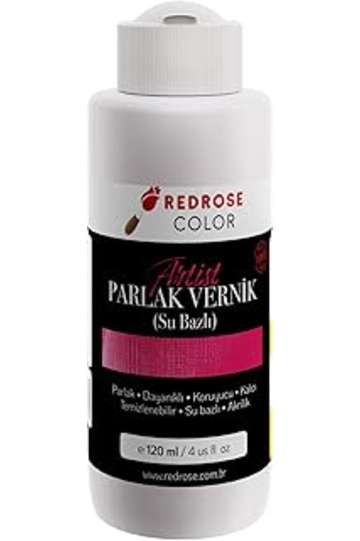 Mu Art Ahşap Red Rose Akrilik Su Bazlı Parlak Vernik 120 Ml
