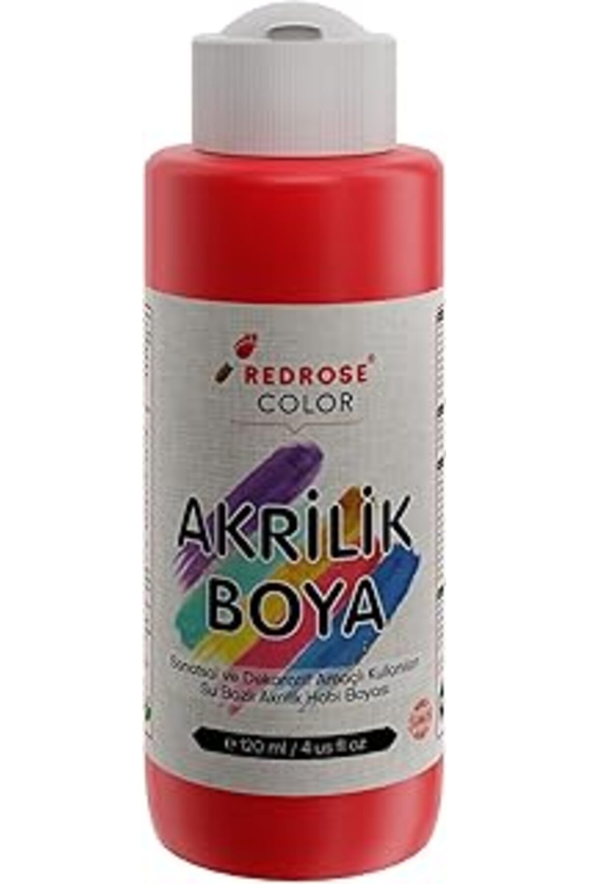 Qedii Red Rose Kırmızı Akrilik Boya 120 Ml