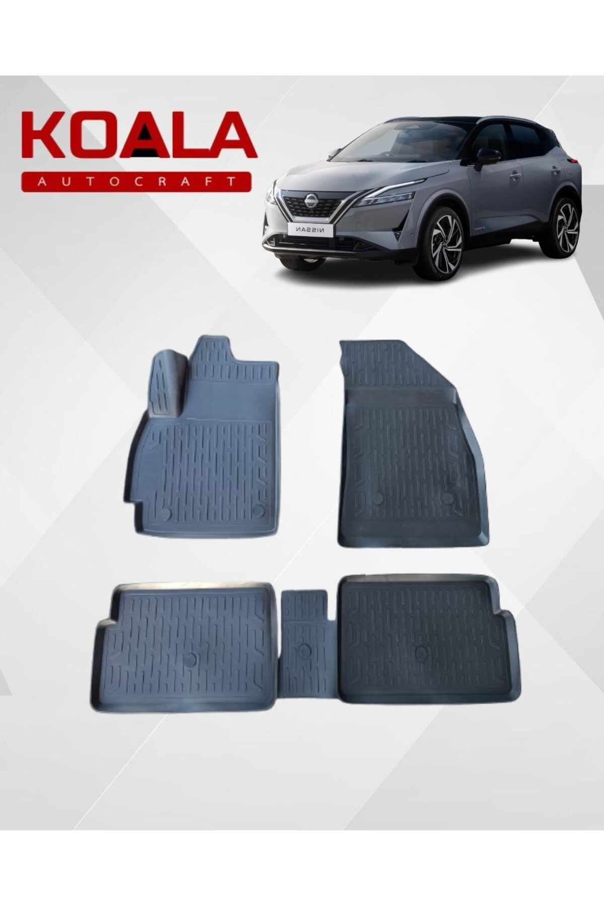 KoalaOtoTekstil NISSAN QASHQAI E-POWER (2022+..) Ile Uyumlu - Araca Özel Paspas
