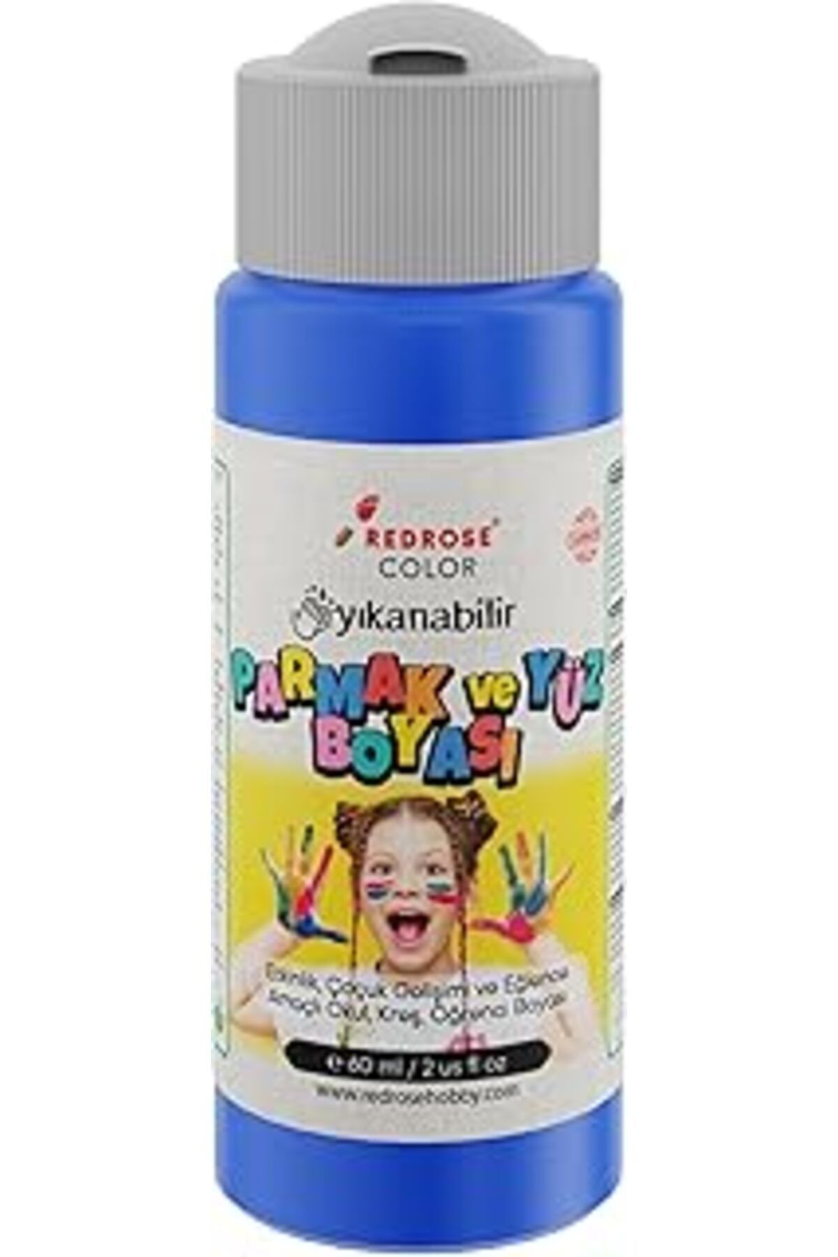 Mu Art Ahşap Red Rose Mavi Parmak Boyası 60 Ml