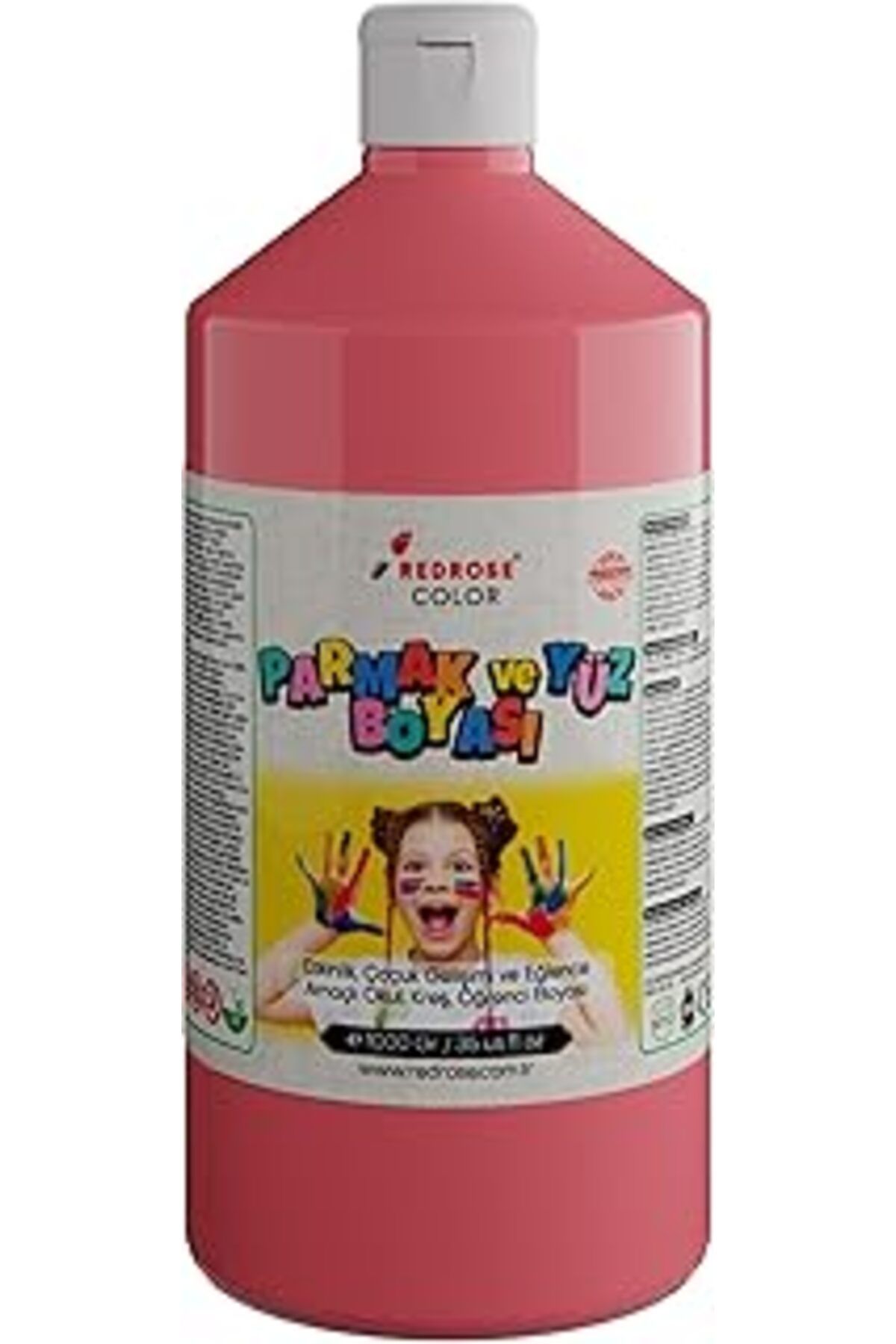 Mu Art Ahşap Red Rose Pembe Parmak Boyası 1000 Gr
