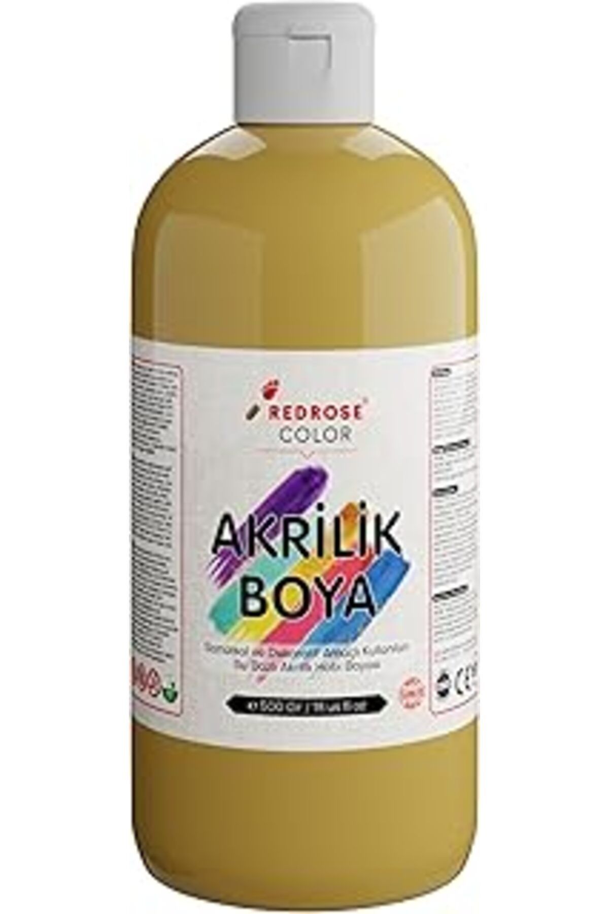 Mu Art Ahşap Red Rose Hardal Akrilik Boya 500 Gr