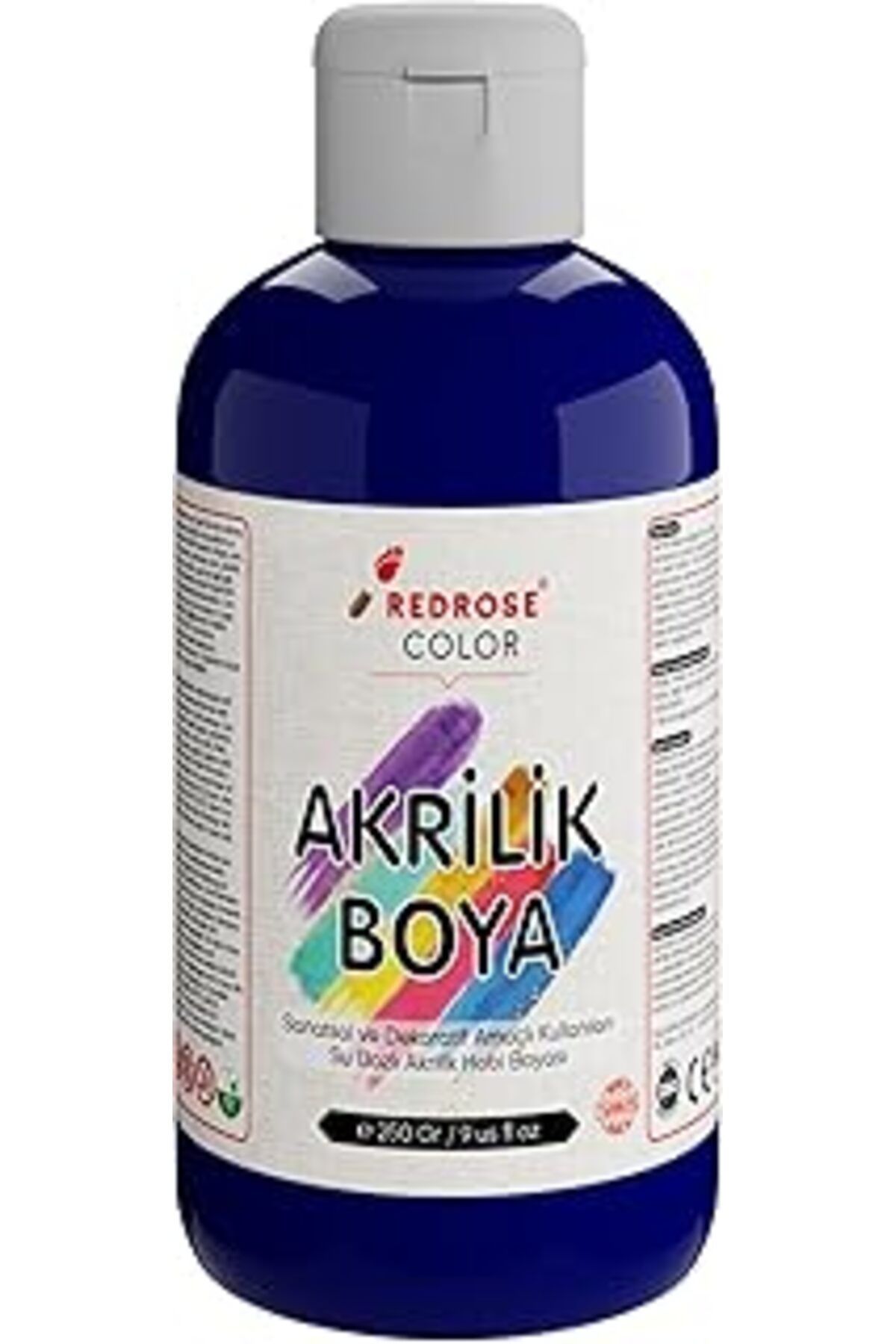 Mu Art Ahşap Red Rose Lacivert Akrilik Boya 250 Gr
