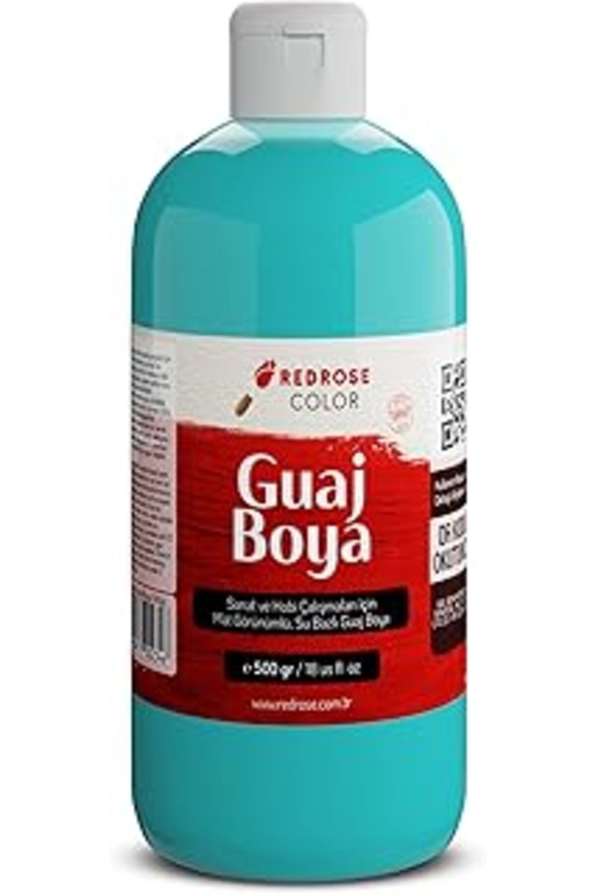 Mu Art Ahşap Red Rose Turkuaz Guaj Boya 500 Gr