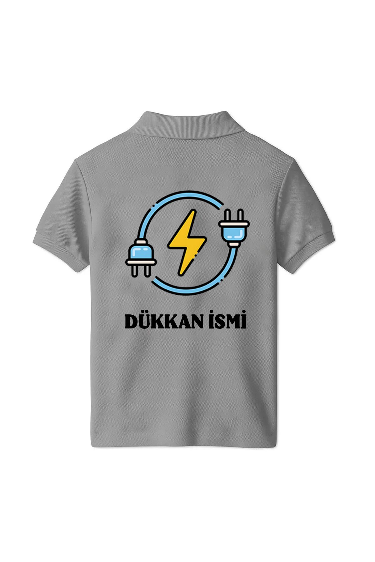 Pisa Art Kişiye Özel İsim Soyisim Elektrikçi Polo Yaka T-Shirt(Arkadaki Model İsteğinize Göre Değişebilir)