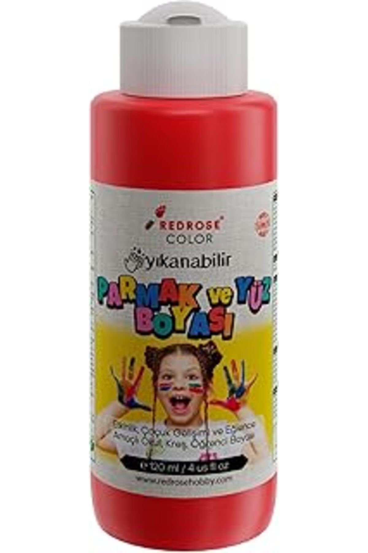 Mu Art Ahşap Red Rose Kırmızı Parmak Boyası 120 Ml