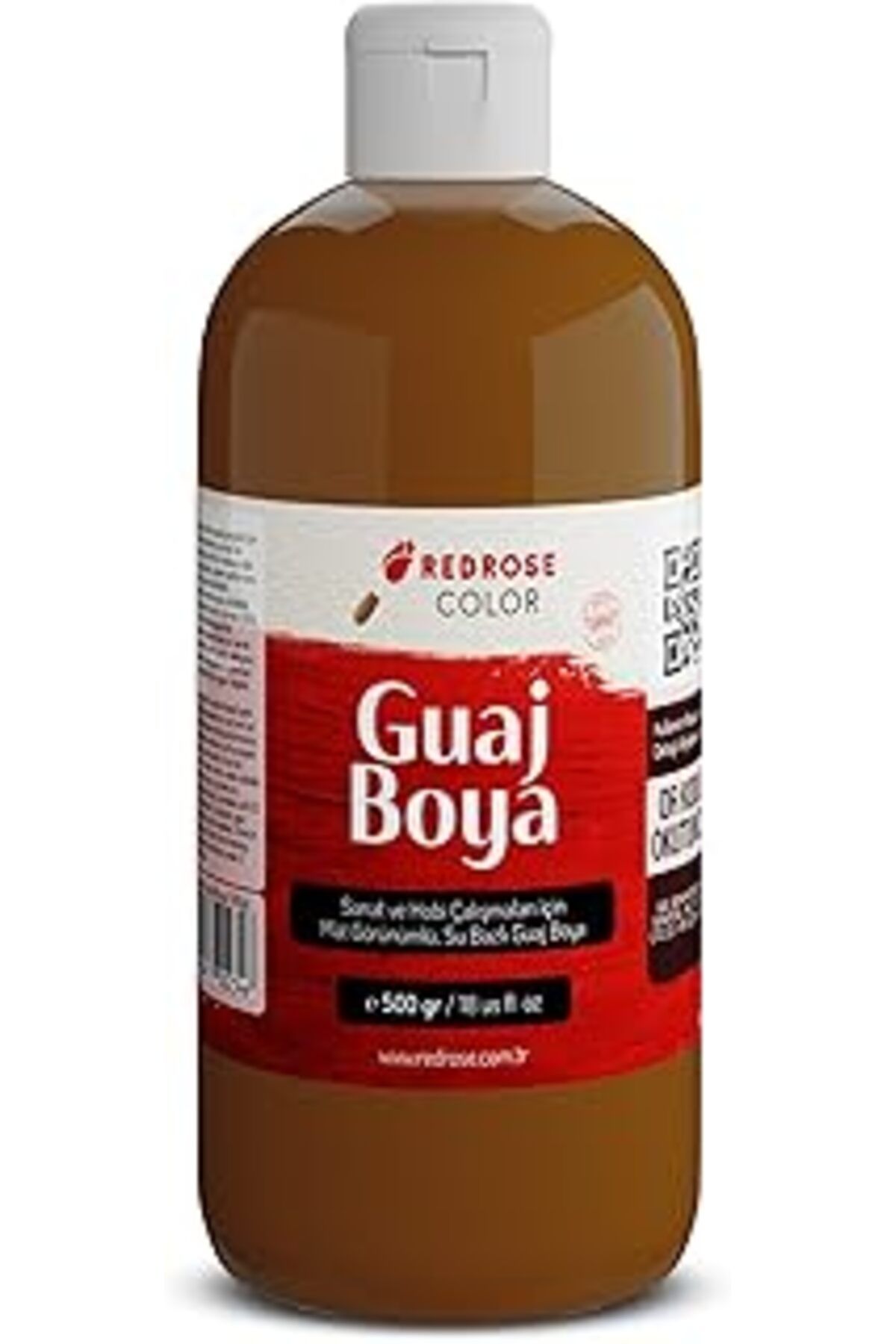 Mu Art Ahşap Red Rose Kahverengi Guaj Boya 500 Gr
