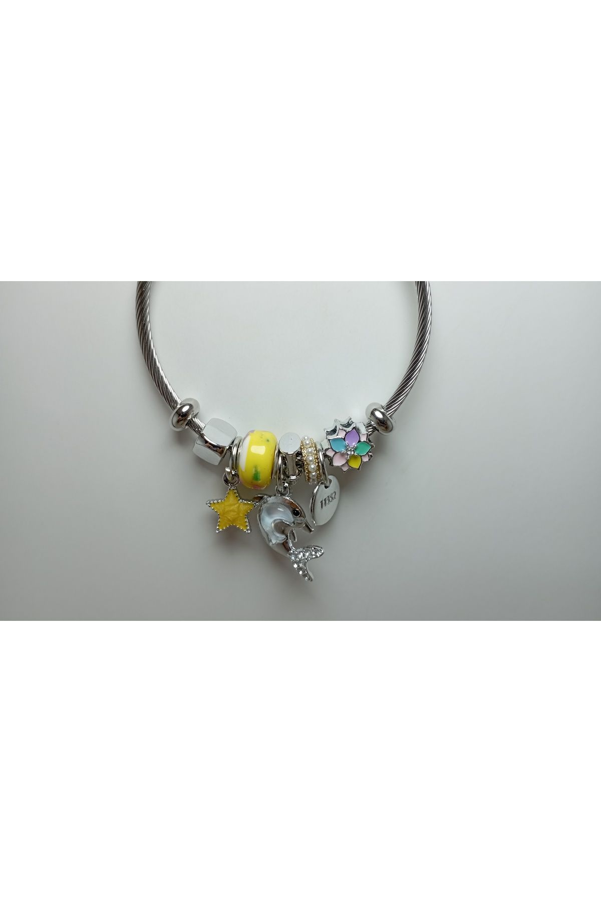 Ladin Atelier CHARM PANDORA, ÇELİK BİLEKLİK- YUNUS- YILDIZ FİGÜR