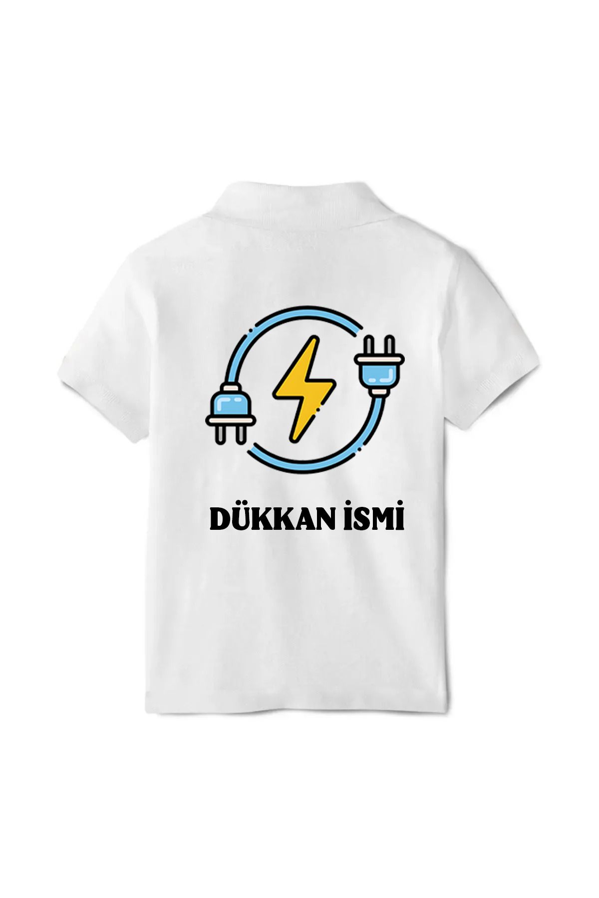 Pisa Art Kişiye Özel İsim Soyisim Elektrikçi Polo Yaka T-Shirt(Arkadaki Model İsteğinize Göre Değişebilir)