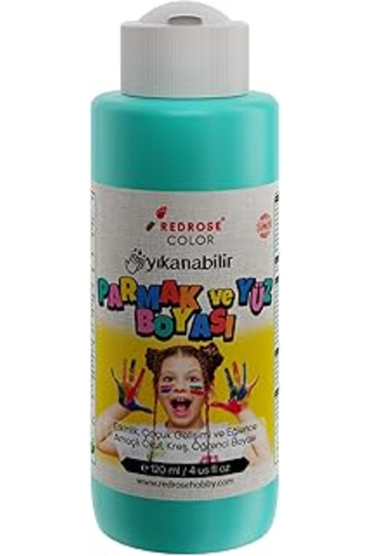 Qedii Red Rose Turkuaz Parmak Boyası 120 Ml