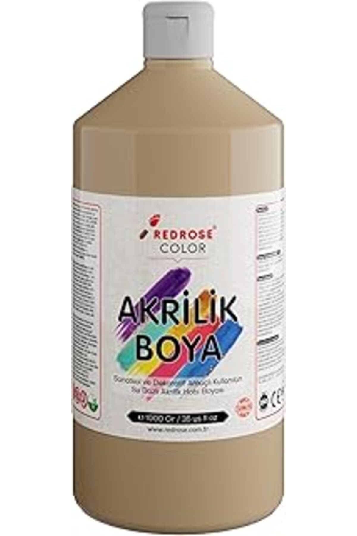 Qedii Red Rose Ten Rengi Akrilik Boya 1000 Gr