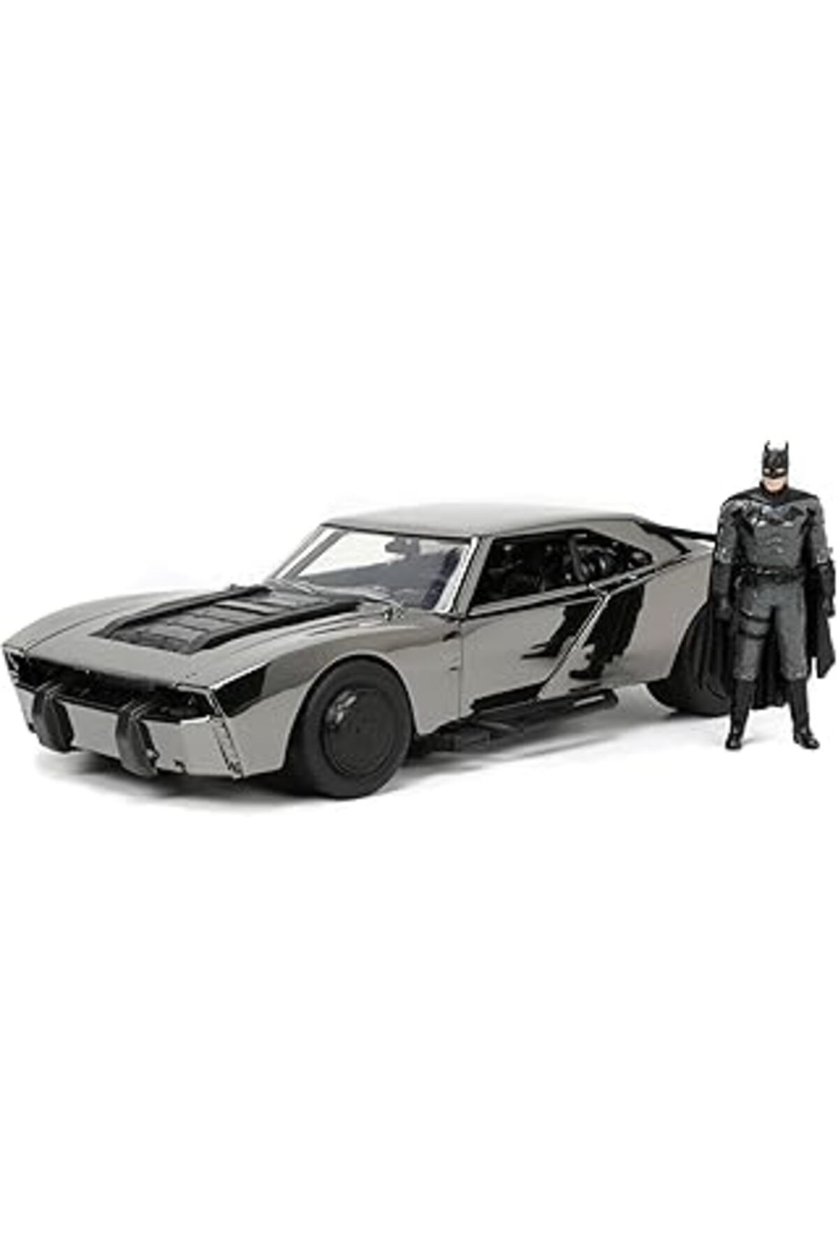 Mu Art Ahşap Jada, 253215012, Batman Batmobile 2022 Comic Con 1:24, Lisanslı, Die-Cast (Metal), Açılabilen Parça
