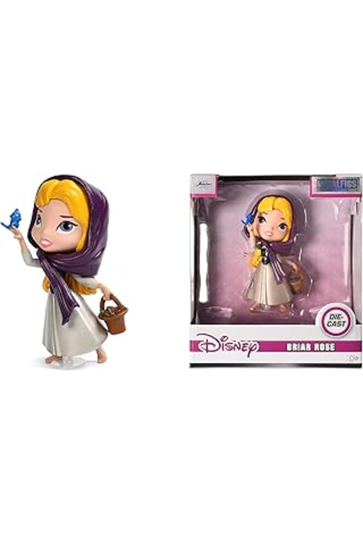 Mu Art Ahşap Jada, 253071007, Disney, Lisanslı, Prenses Briar Rose, Klasik Metal(Die-Cast) Figürü, 4 Inç, 10Cm