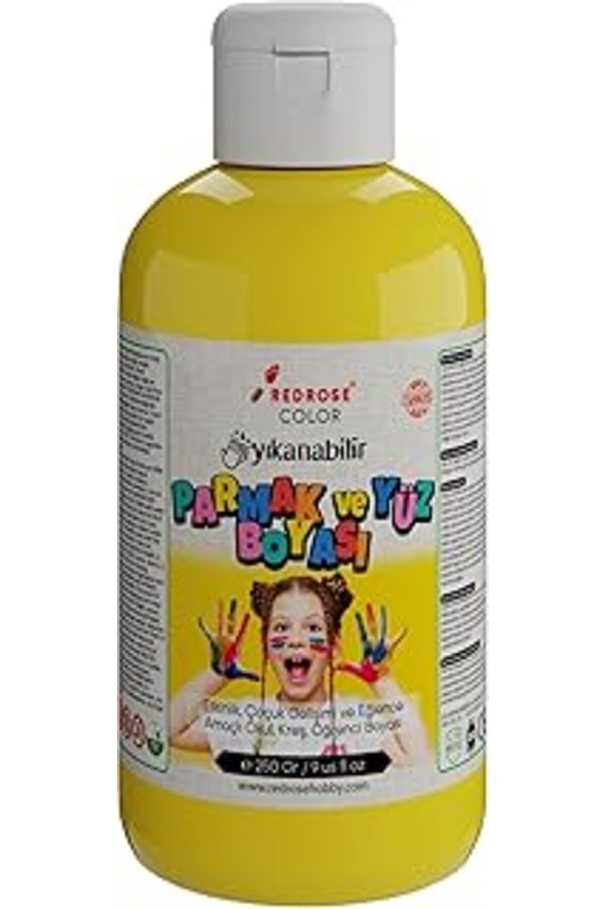 Mu Art Ahşap Red Rose Sarı Parmak Boyası 250 Gr
