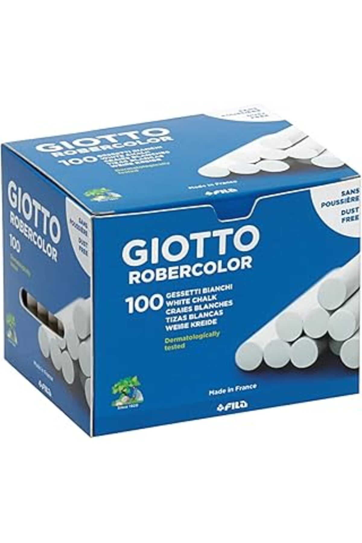 Qedii Giotto Robercolor Tebeşir, 100'Lü Kutu, Beyaz