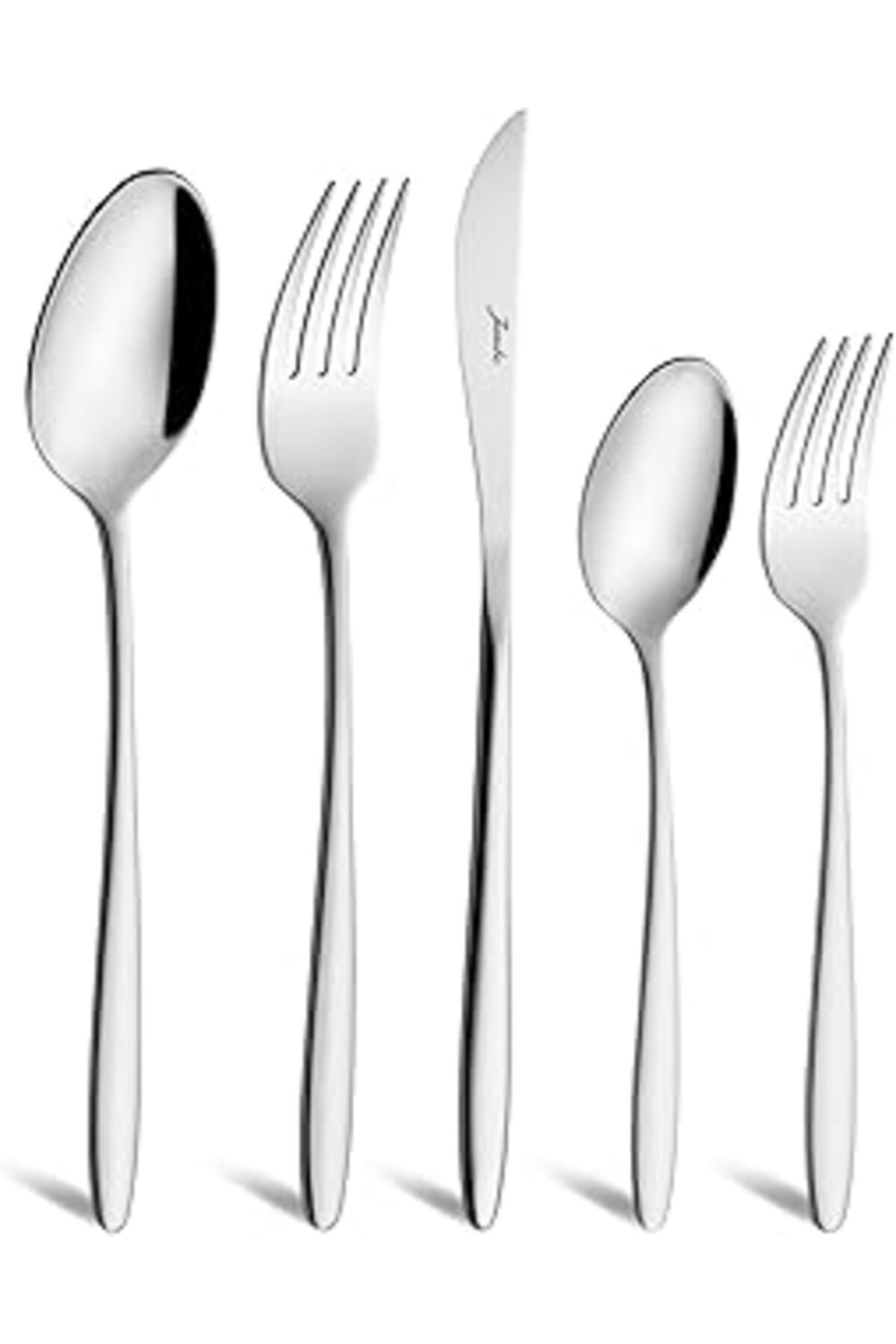 Mu Art Ahşap Jumbo 2003 60 Parça 12 Kişilik Çelik Çatal Kaşık Bıçak Takımı