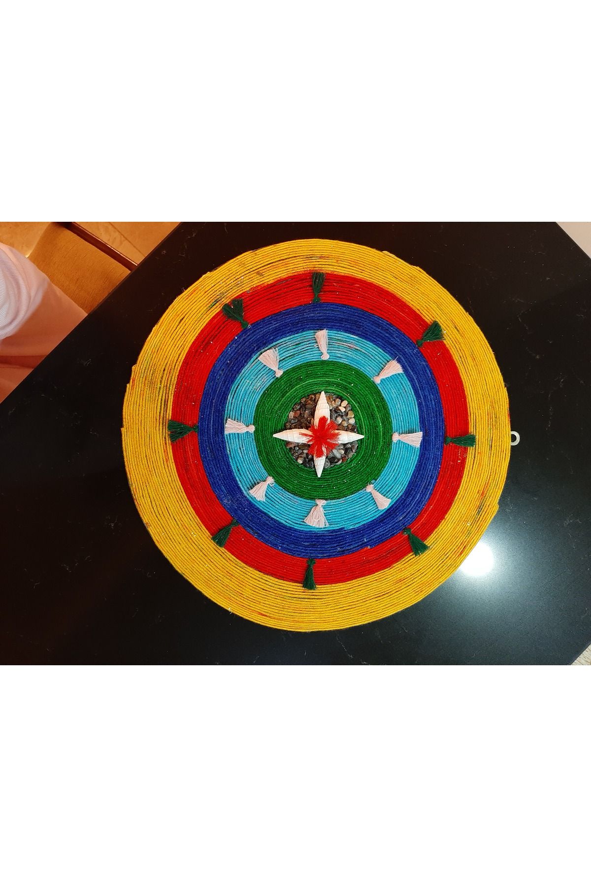 zonart Doğal Malzemelerden Yapılmış Meditasyon Çarkı Tablosu