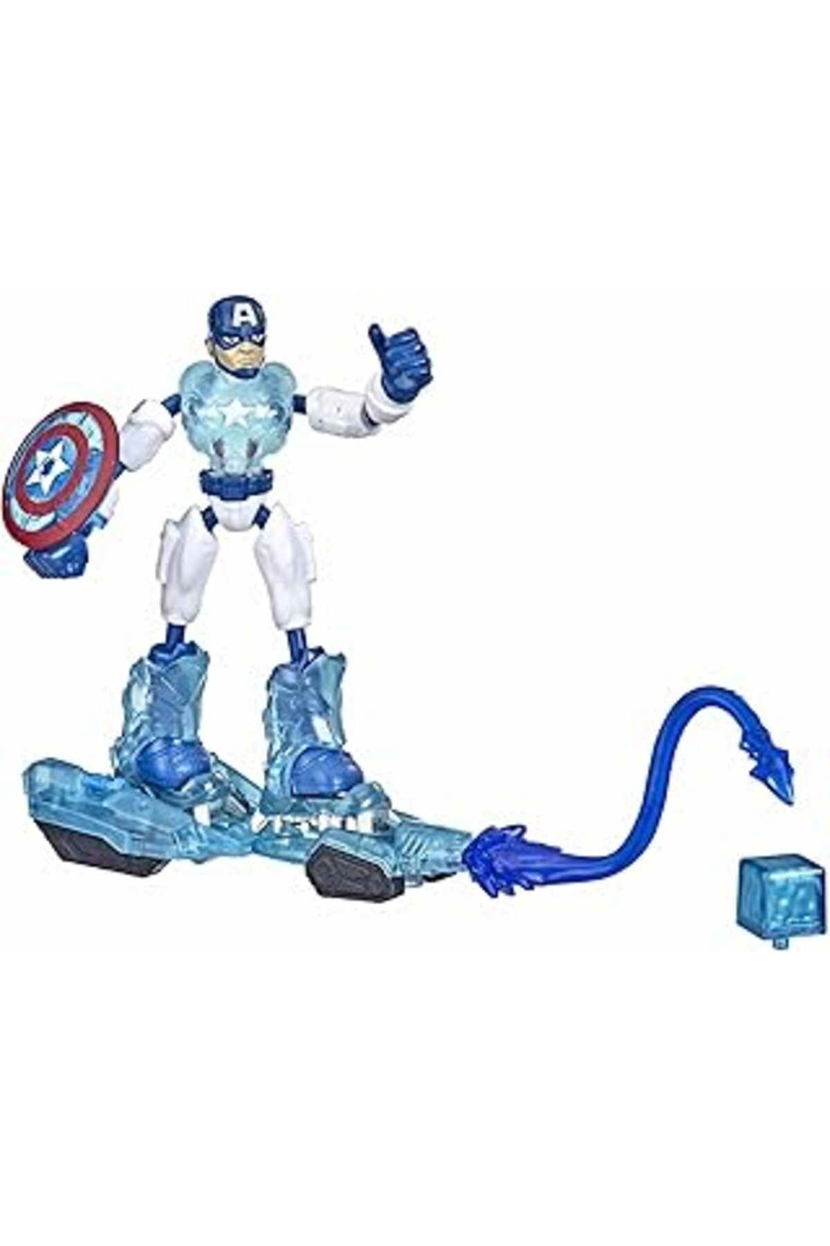 Qedii Marvel Avengers Bend & Flex Missions Captain America Buz Görevi Aksiyon Figürü