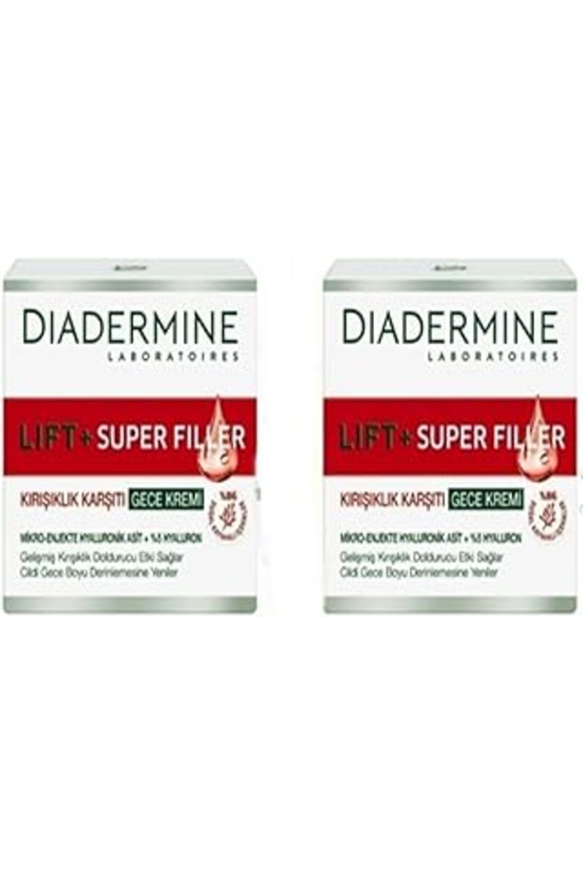 Mu Art Ahşap Diadermine Lıift+Superfiller Gece Kremi 50 Ml 2 Adet