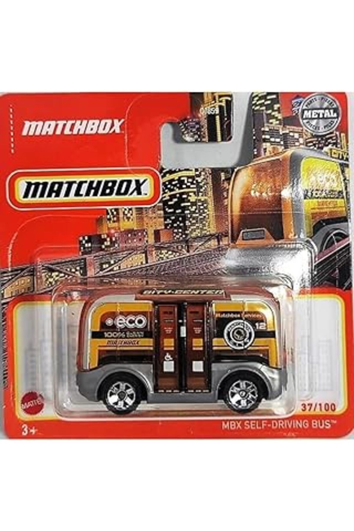 Mu Art Ahşap C0859 1:64 Tekli Arabalar Mbx Self-Drıvıng Bus Hfr74