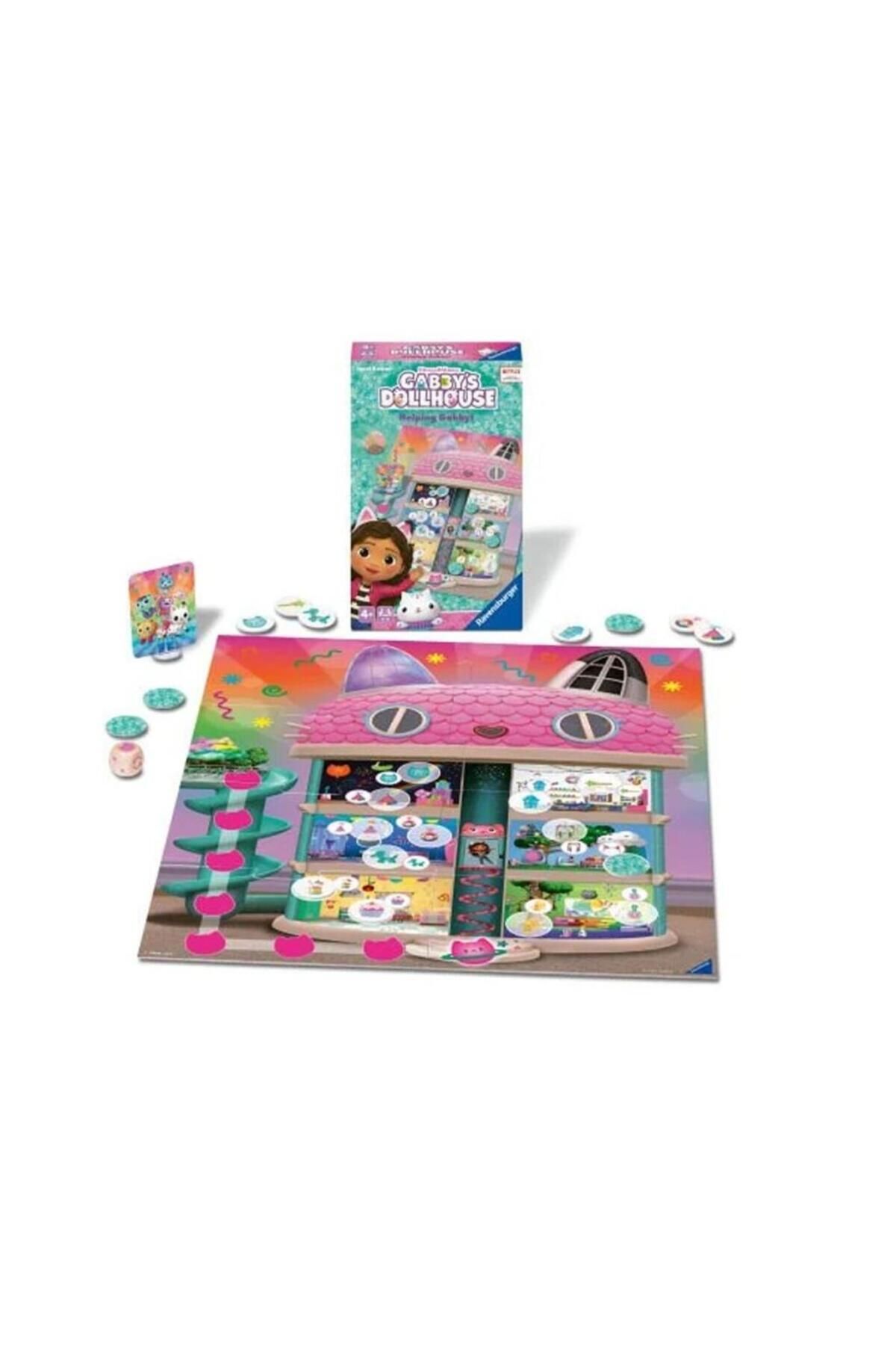 MLS HOME Nessiworld 248100 Ravensburger - Gabbys Dollhouse - Seyahat Boy Kutu Oyunu