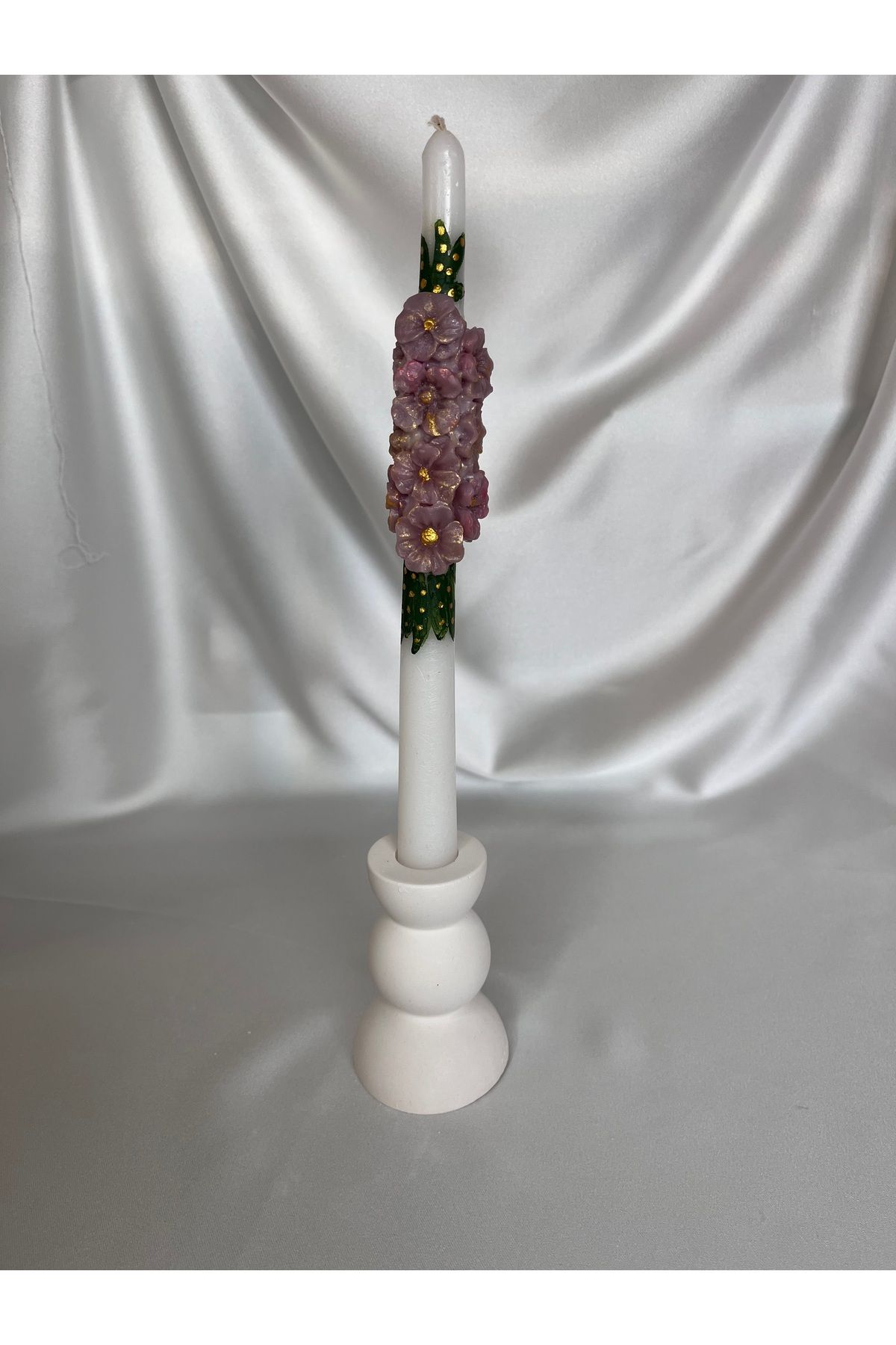 Nis Candle More Boğumlu mum şamdanı