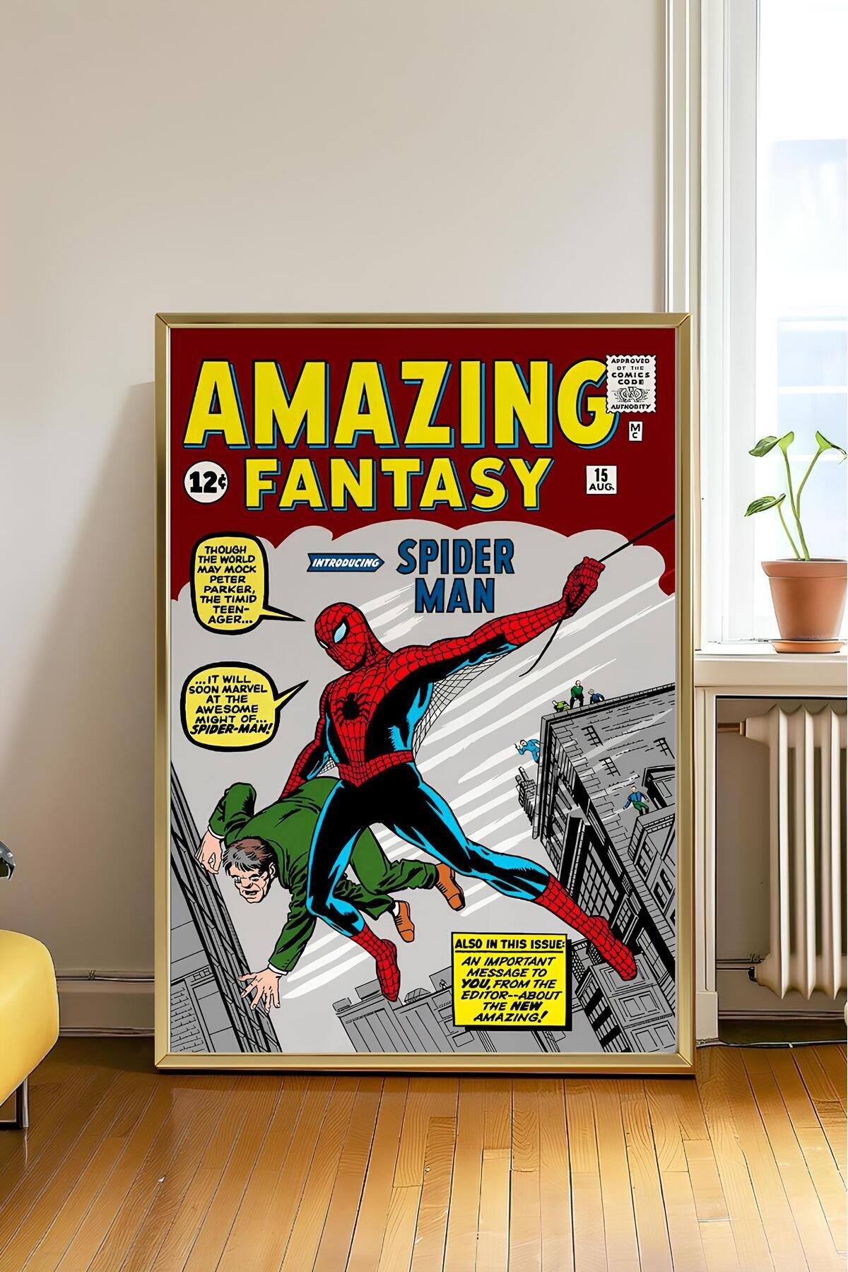 HandMadeBuy Spıder Man Çerçevesiz Poster , Marvel Poster , Tablo Ölçülerinde Çerçevesiz poster