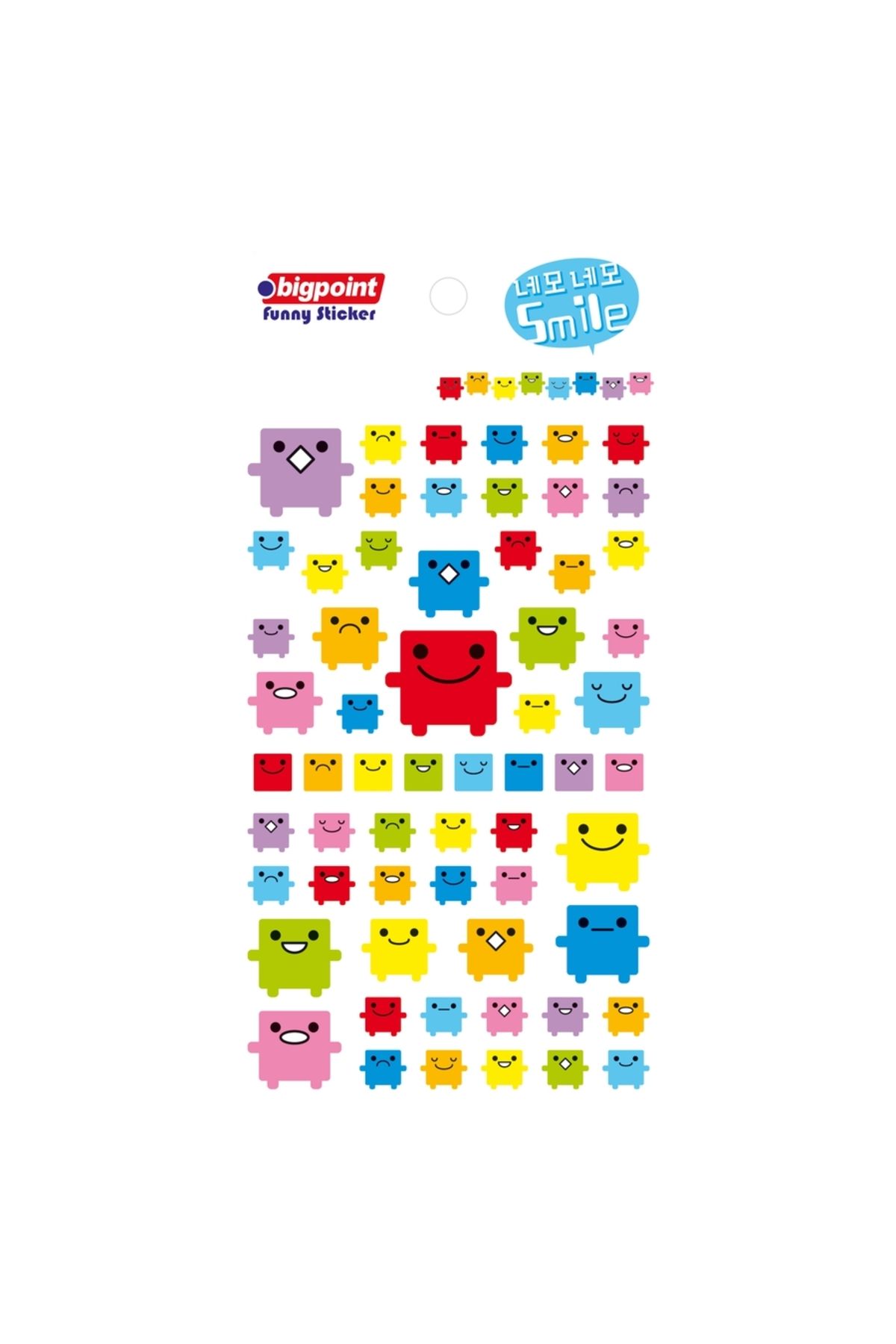 Bigpoint Sticker Robot Smile 15'li Paket