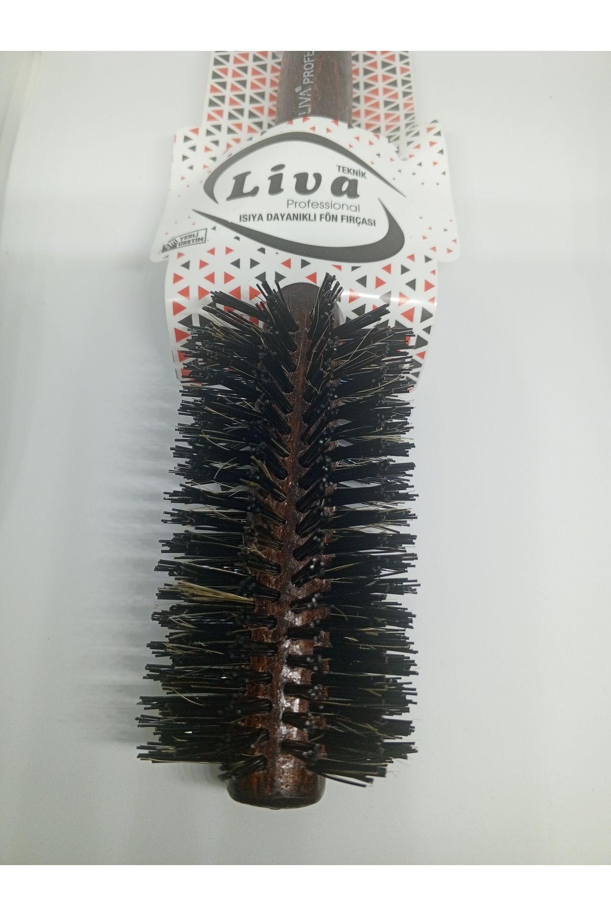 Liva 740 Isıya Dayanıklı Fön Fırçası- Ahşap Saplıdır.