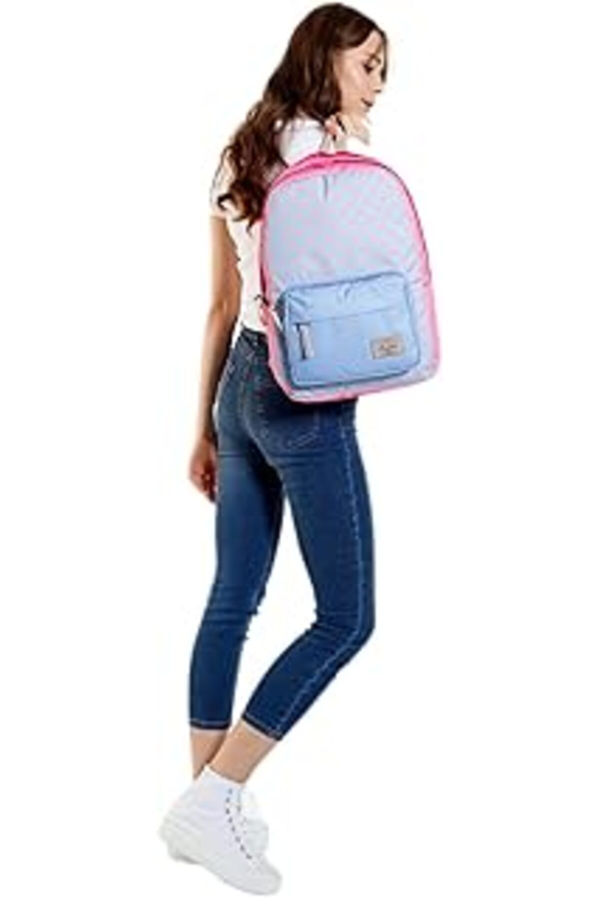 TBSProjects Kaukko Colorful 3 Colors Sırt Çantası Hearts Mavi Tek Ebat