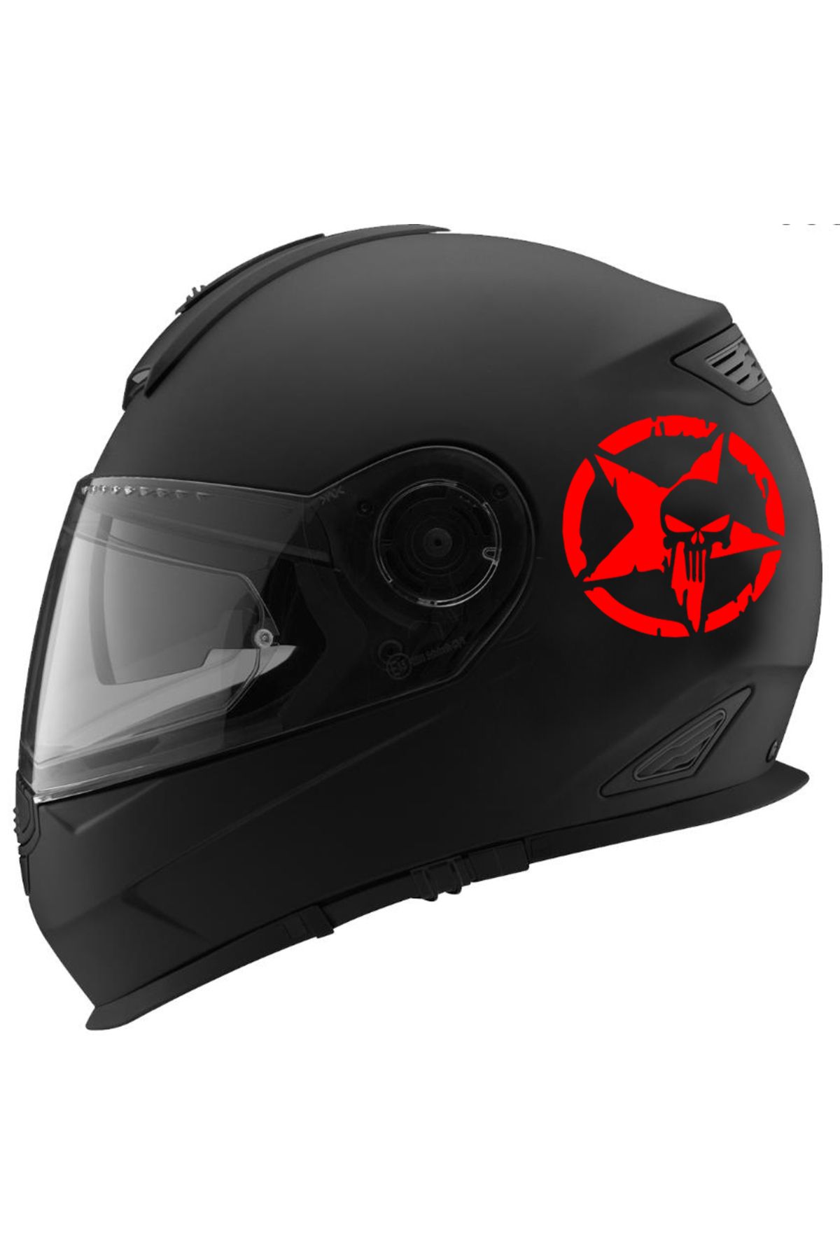 hediyenebak Yıldız Punisher Araç, Araba, Oto, Motorsiklet, Kask, Laptop, Cam Sticker 15x15 cm