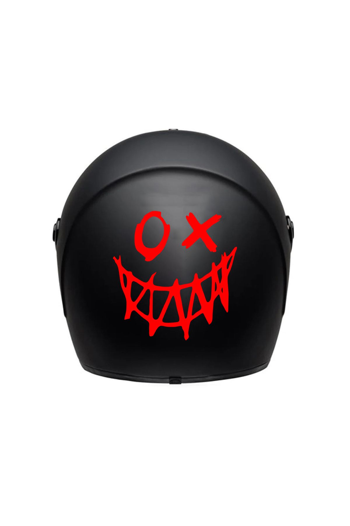 hediyenebak XOX Gülen Yüz Araç, Araba, Oto, Motorsiklet, Kask, Laptop, Cam Sticker 13x13 cm