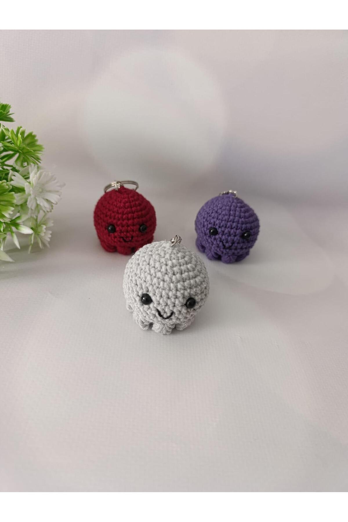 ALPAK Ahtapot Anahtarlık ( 4-5 Cm - 3 Adet )