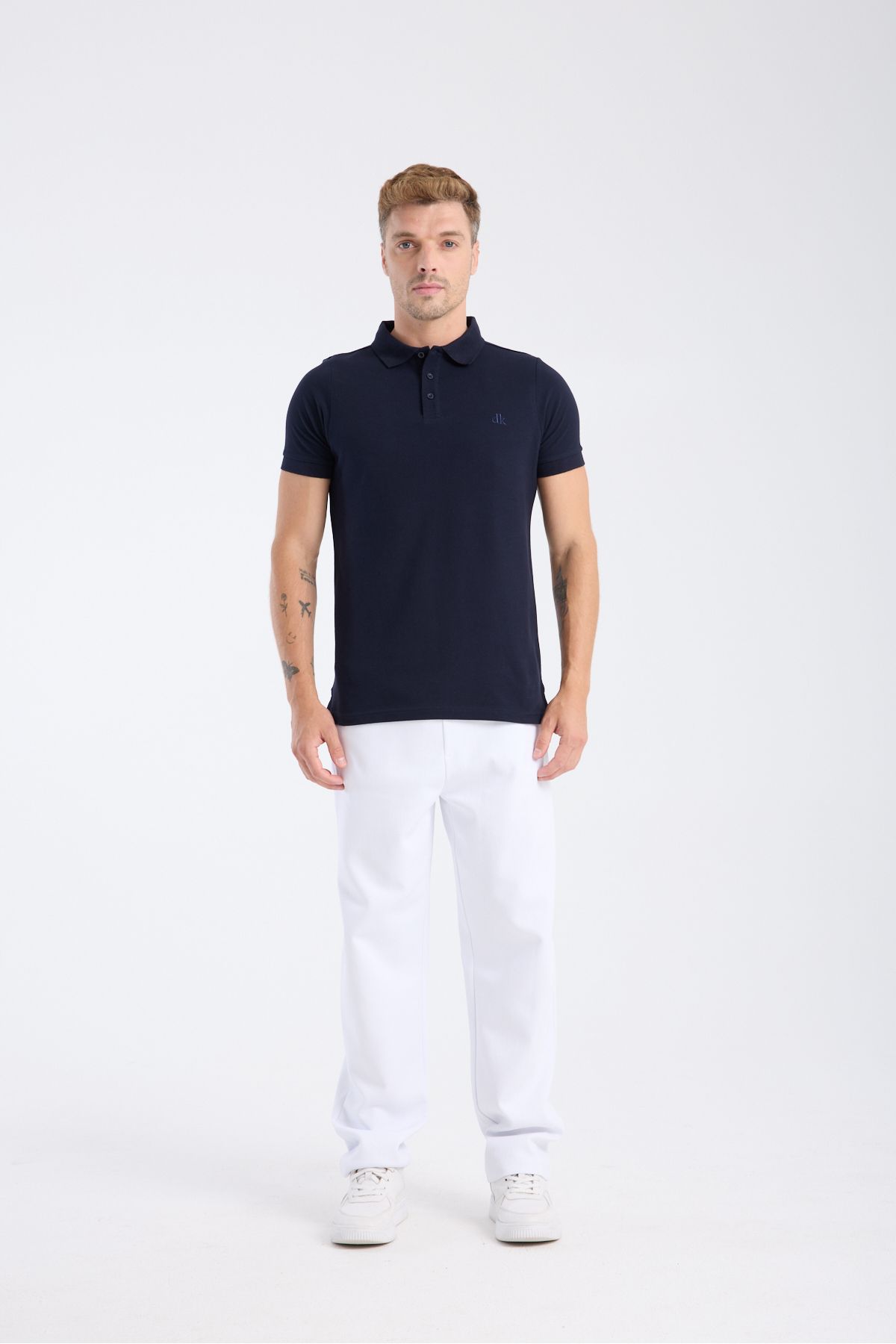 DK DOKUMACI Mens New Coll. Regular Fit Polo T-Shirt Lacivert