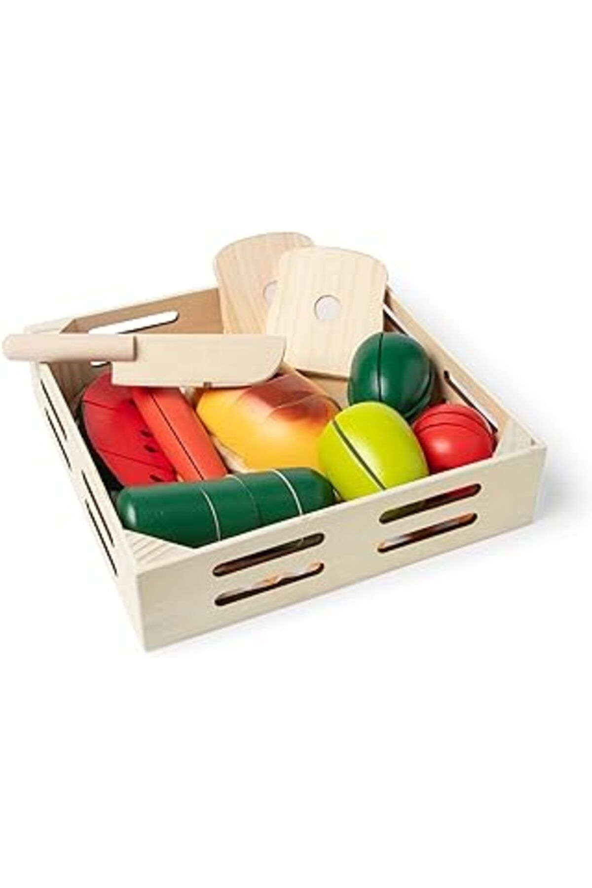Qedii Melissa & Doug 10487 Ahşap Kes Oyna Gıdalarımız