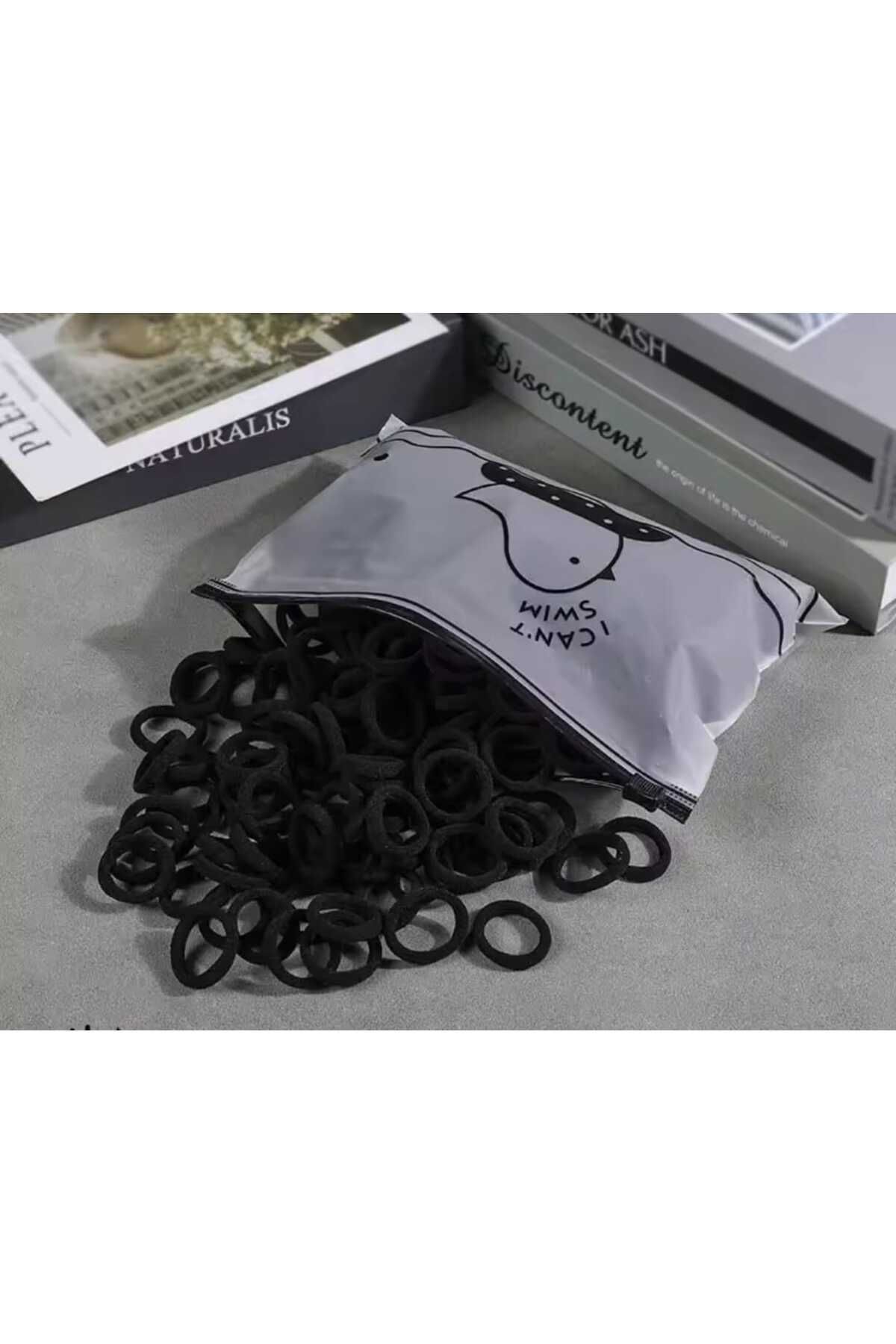 Eva Rose 100 Adet Çantalı lastik toka küçük lastik toka küçük toka minik toka çocuk tokası bebek tokası