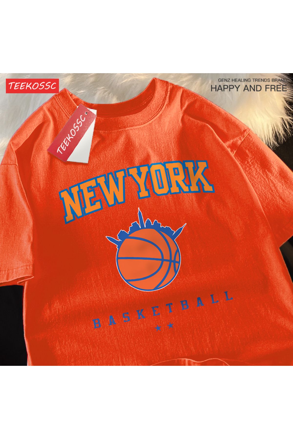 StartMore Y2k Vintage Tişört Tee New York basketbol ligi adam