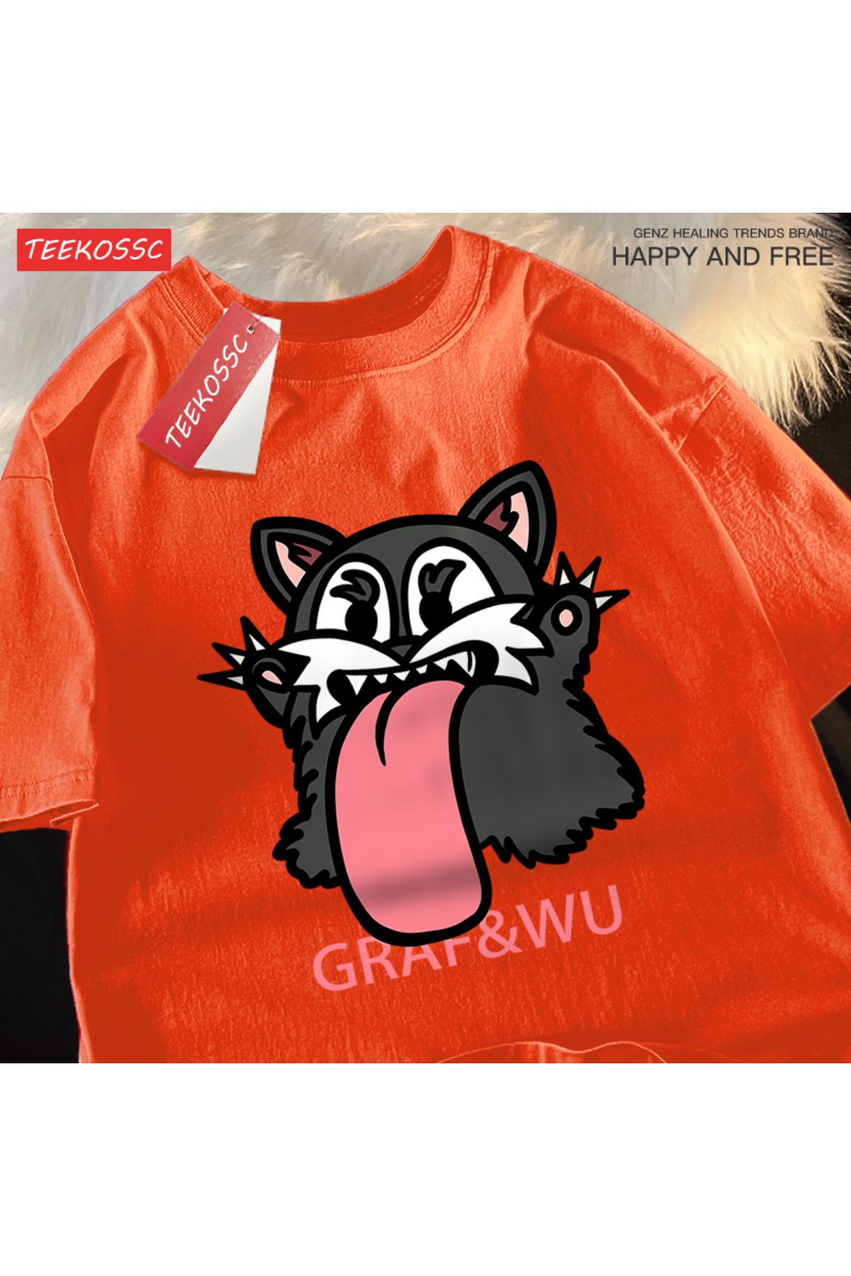 StartMore Y2k Vintage Tişört Tee Mischievous siyah fare