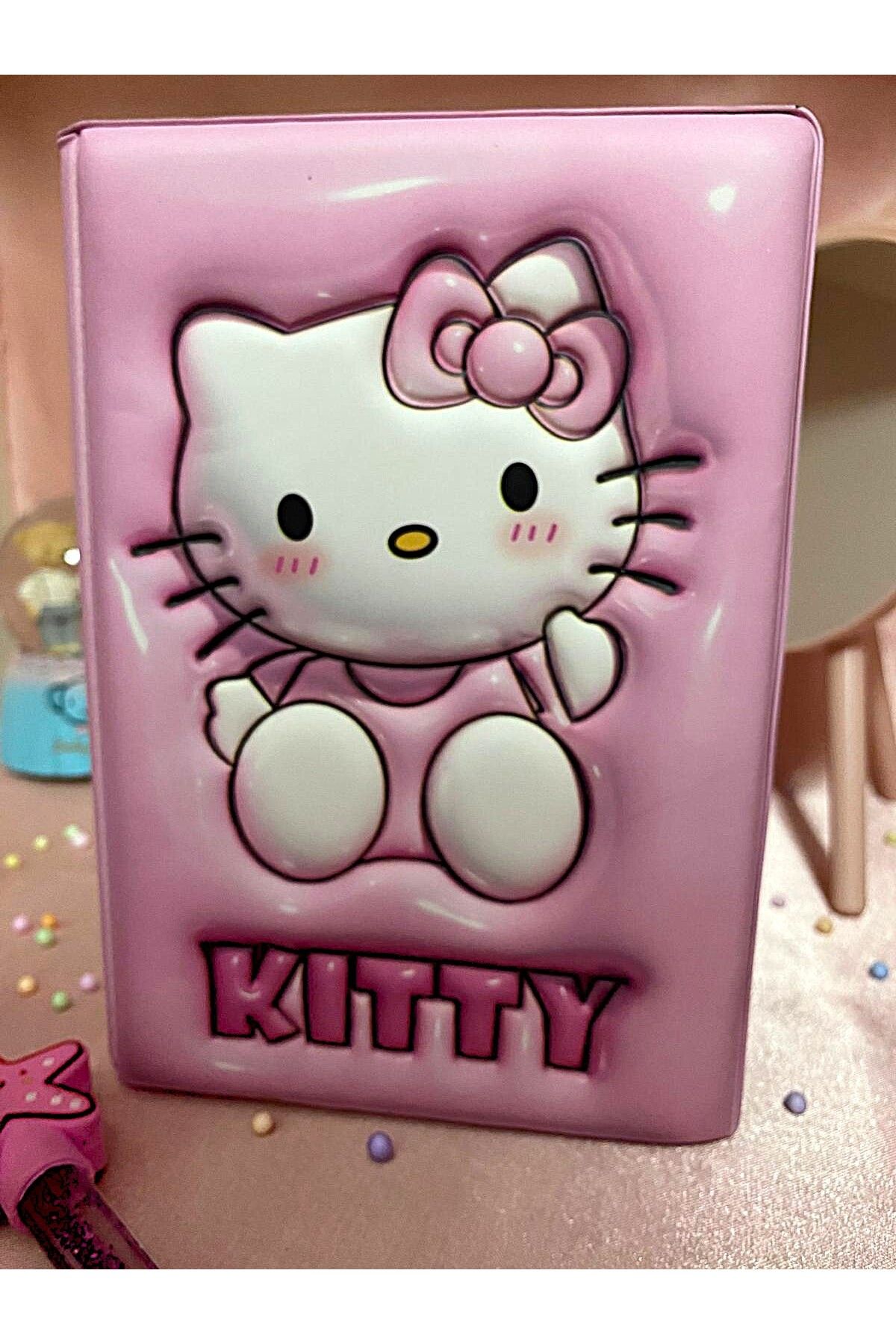 GNR Hello Kitty Kabartmalı Yumuşak Kapak Defter