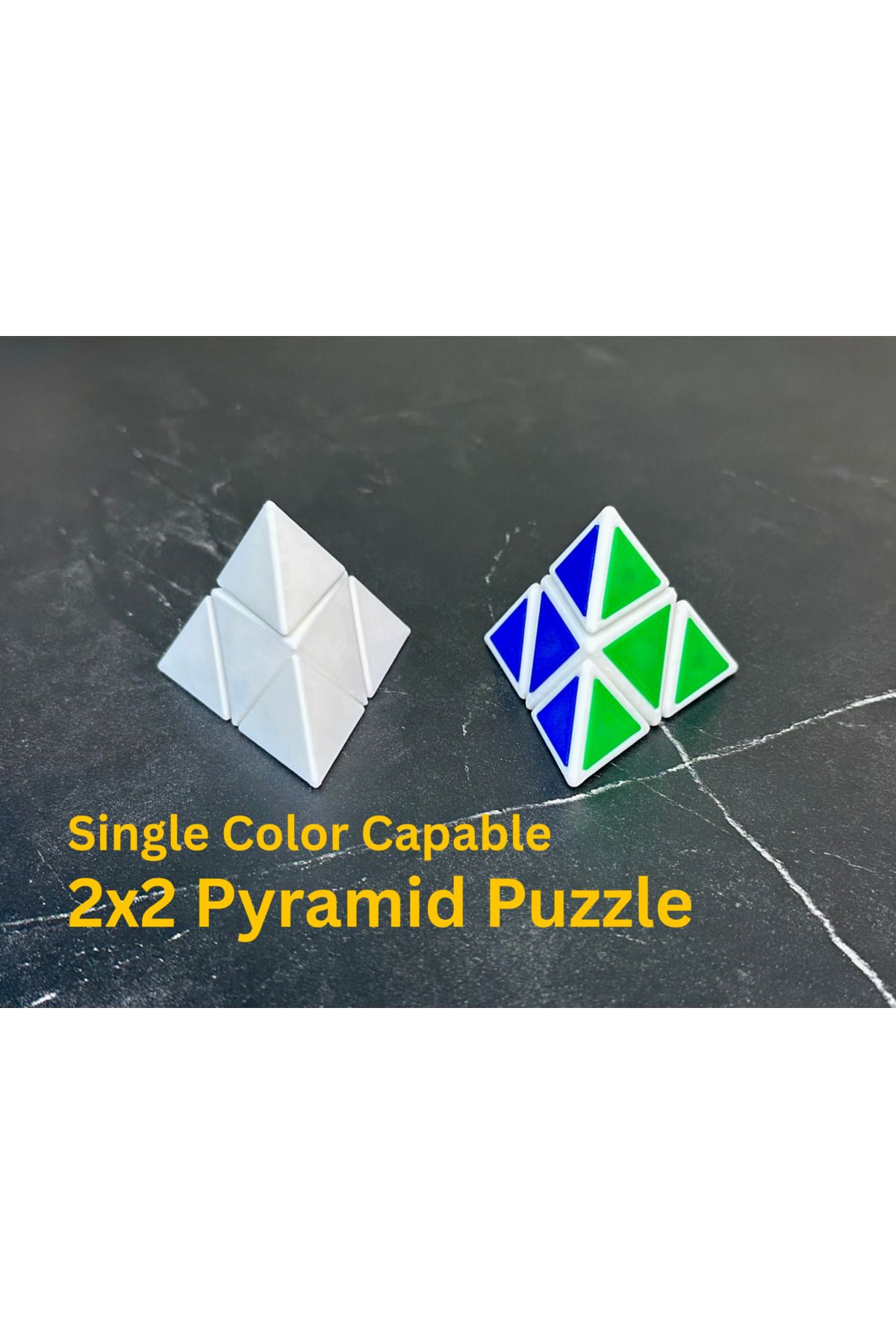 talaşoğlu 2x2 Piramit Bulmaca (Tam 3D baskılı)