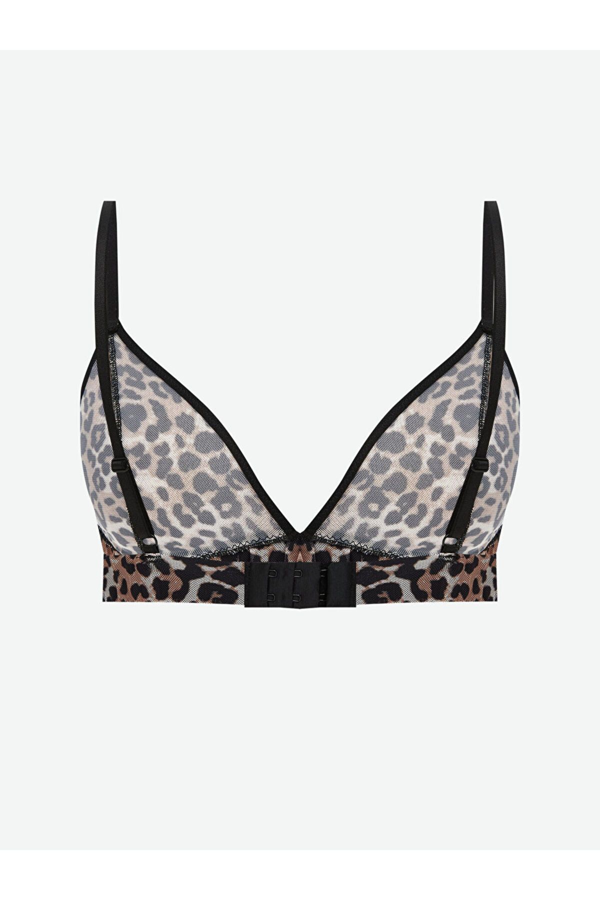 LC Waikiki-New Season Underwireless Filled Leopard Pattern Fancy Triangle Bra - S5Qm49Z8 2