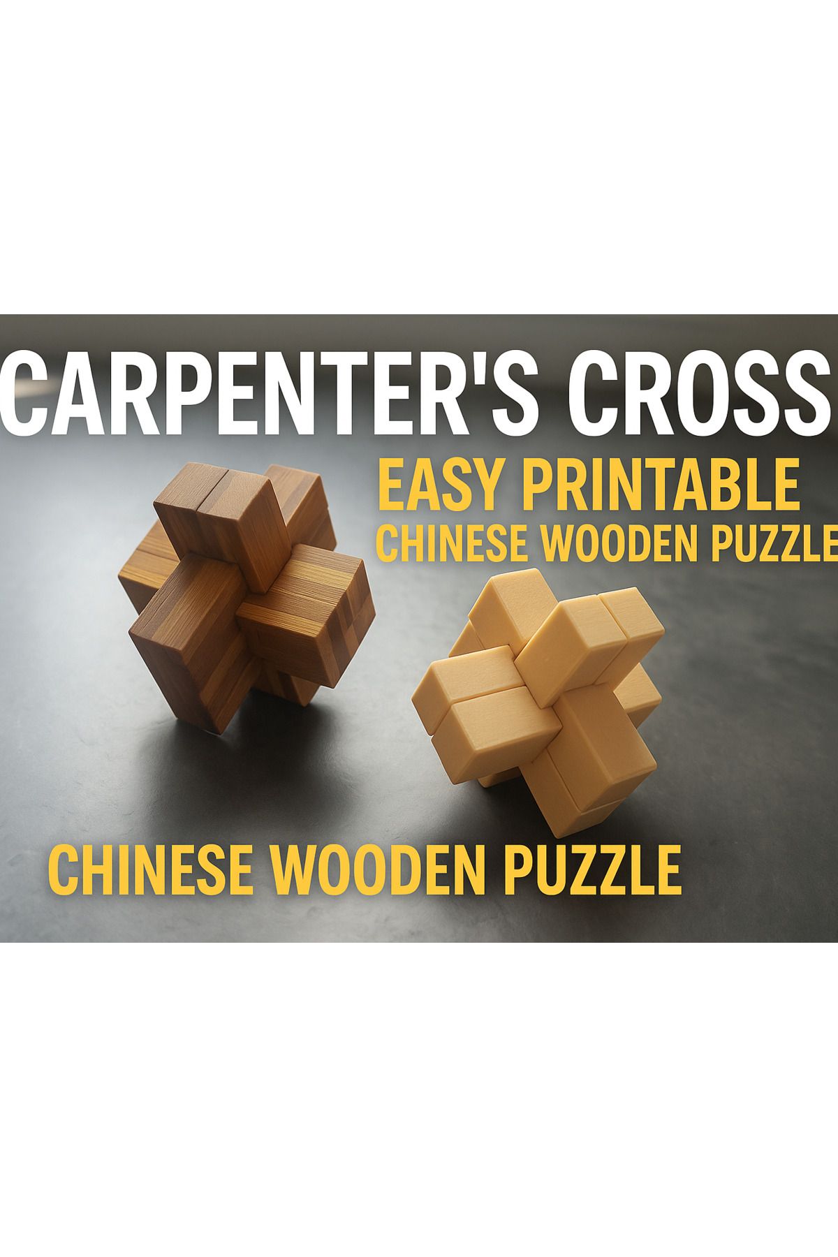 talaşoğlu Çapraz Carpenter-Chinese ahşap bulmaca bulmaca bulmaca