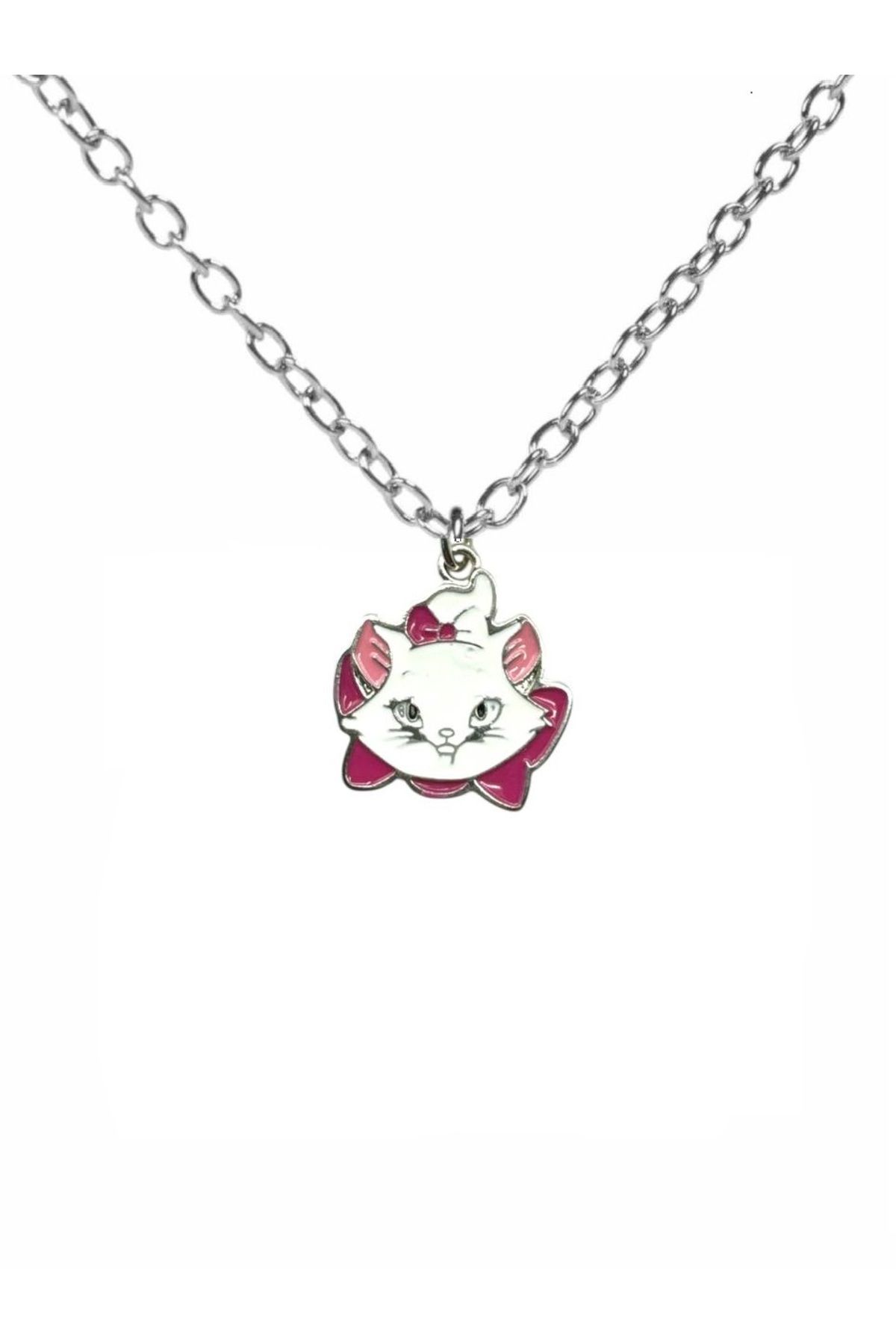 Herşey Nota Hello Kitty Baş Figürlü Unisex Kolye – Sevimliliğin ve Nostaljinin Simgesi