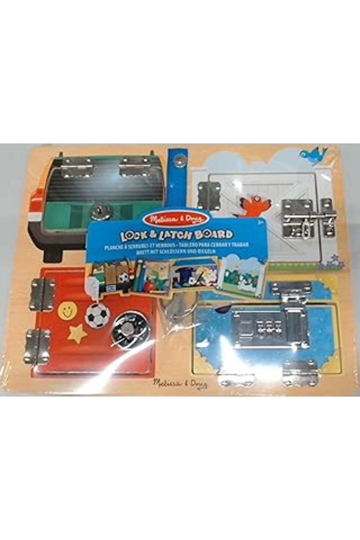 Qedii Melissa & Doug Ahşap Kilit Ve Çilingir Tahtası